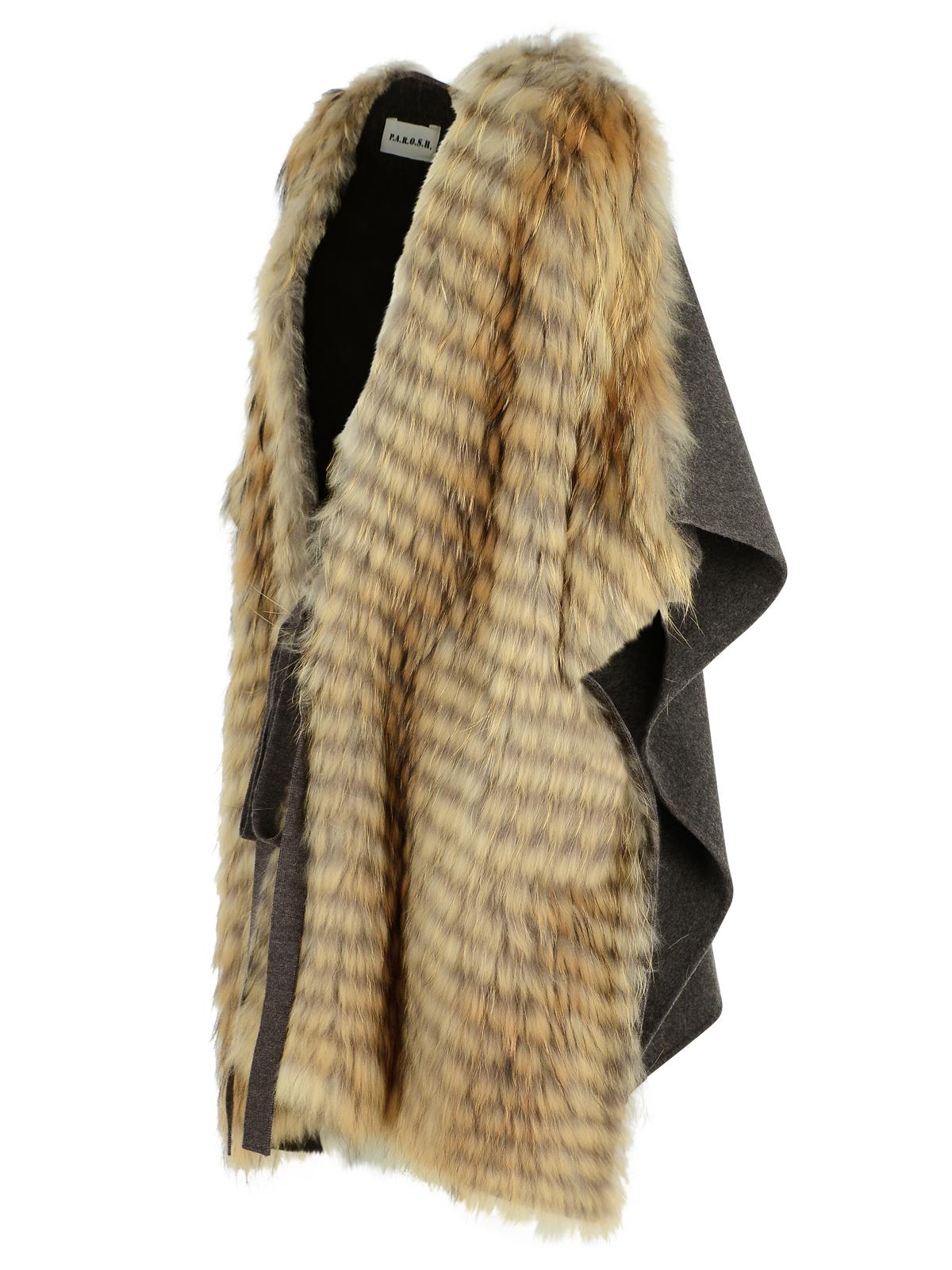 P.a.r.o.s.h . Two-tone Wool Blend Coat In Multi