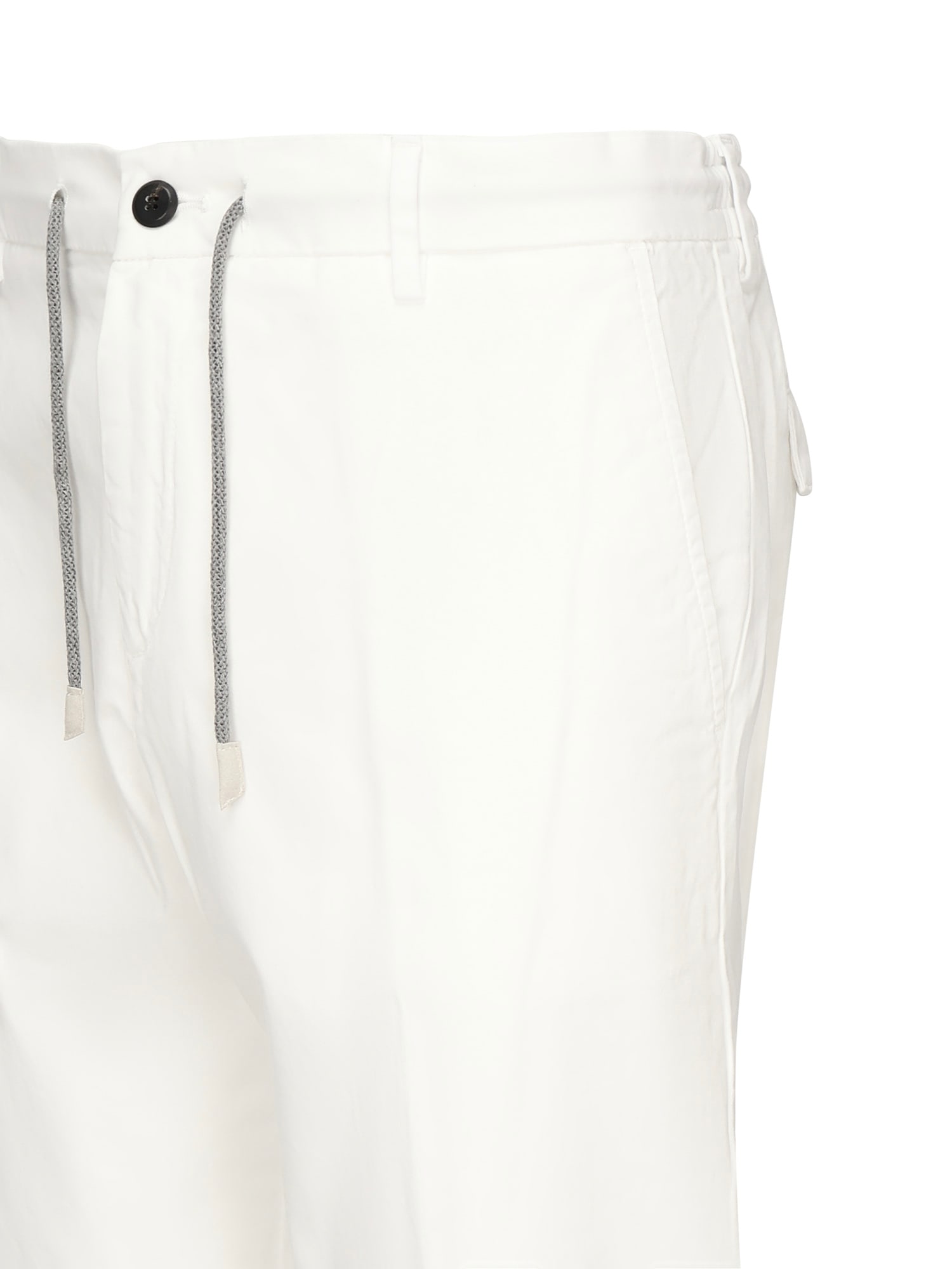 Eleventy Cotton Joggers In White