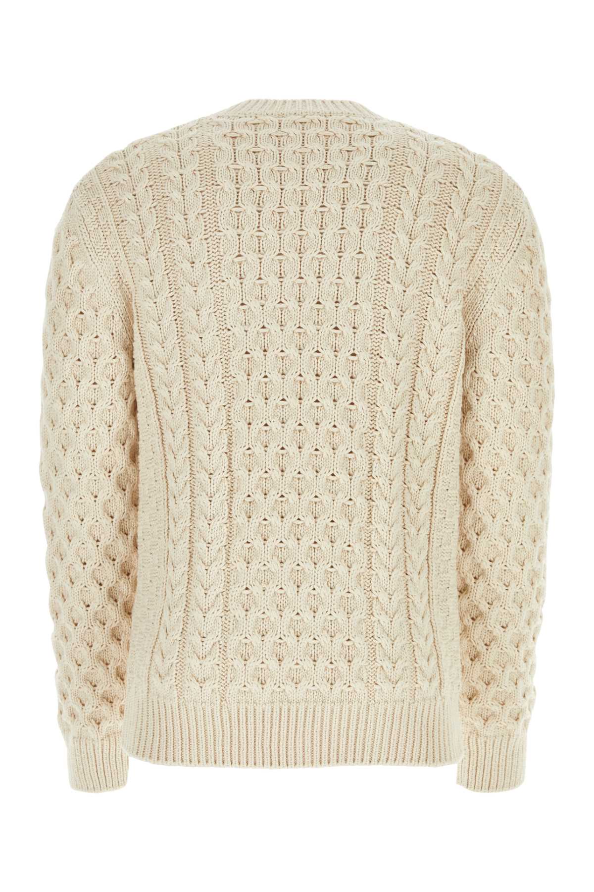 Givenchy Sand Cotton Blend Sweater In Cream