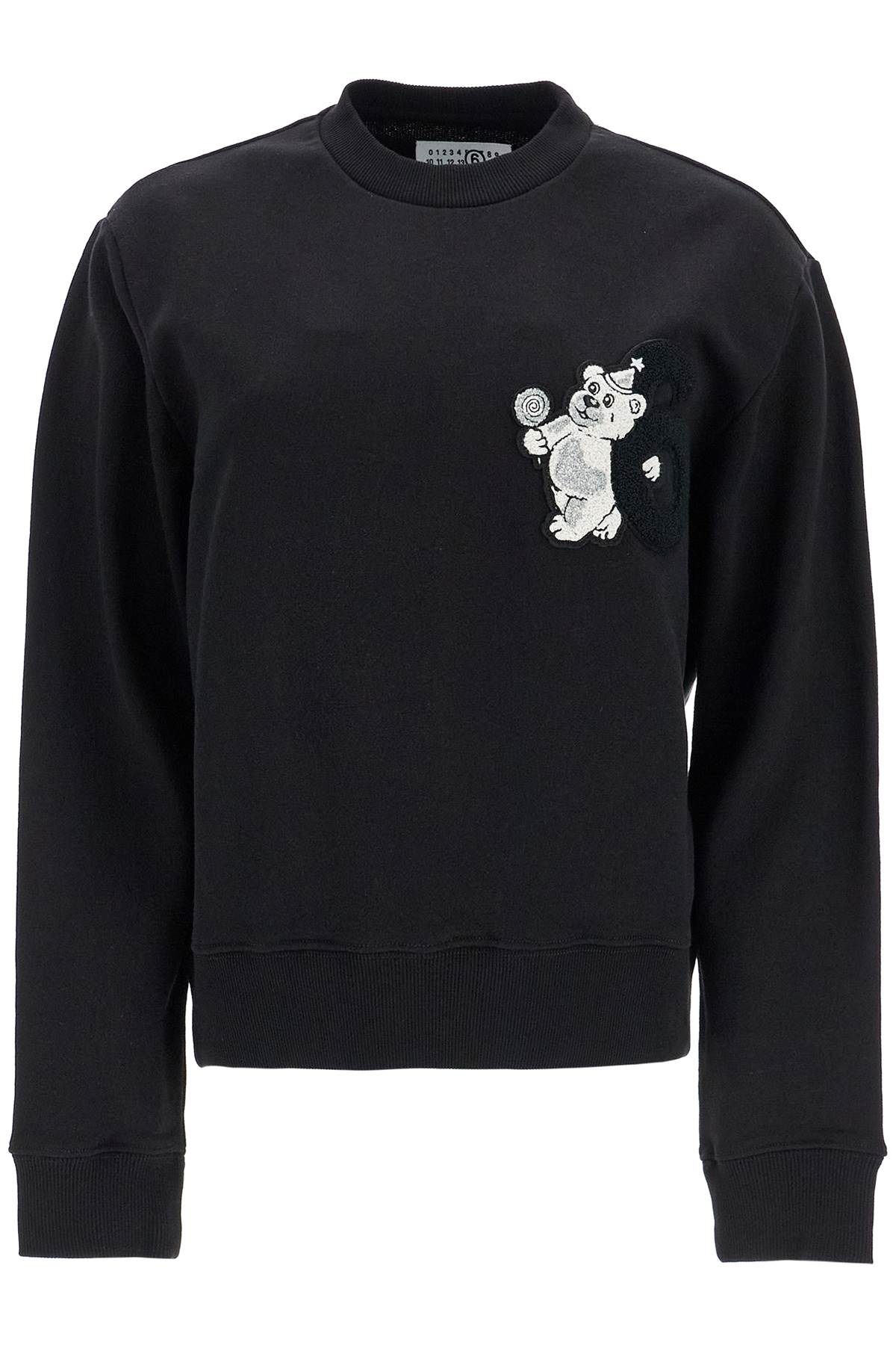 Shop Mm6 Maison Margiela Party Bear Sweatshirt In Black (black)