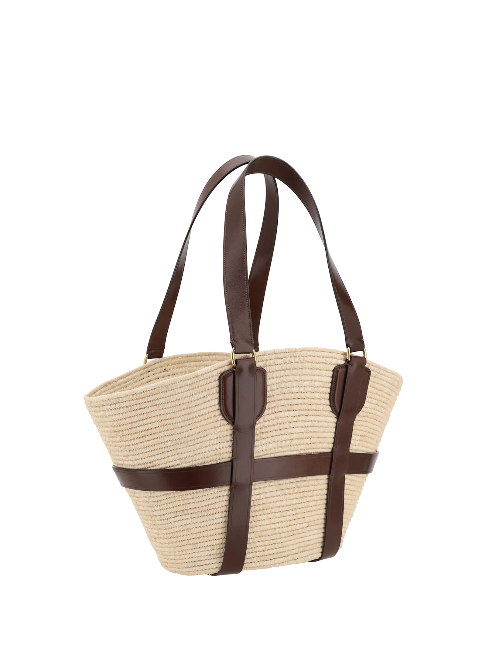 CHLOÉ KERALA 25 RAFFIA SHOULDER BAG 