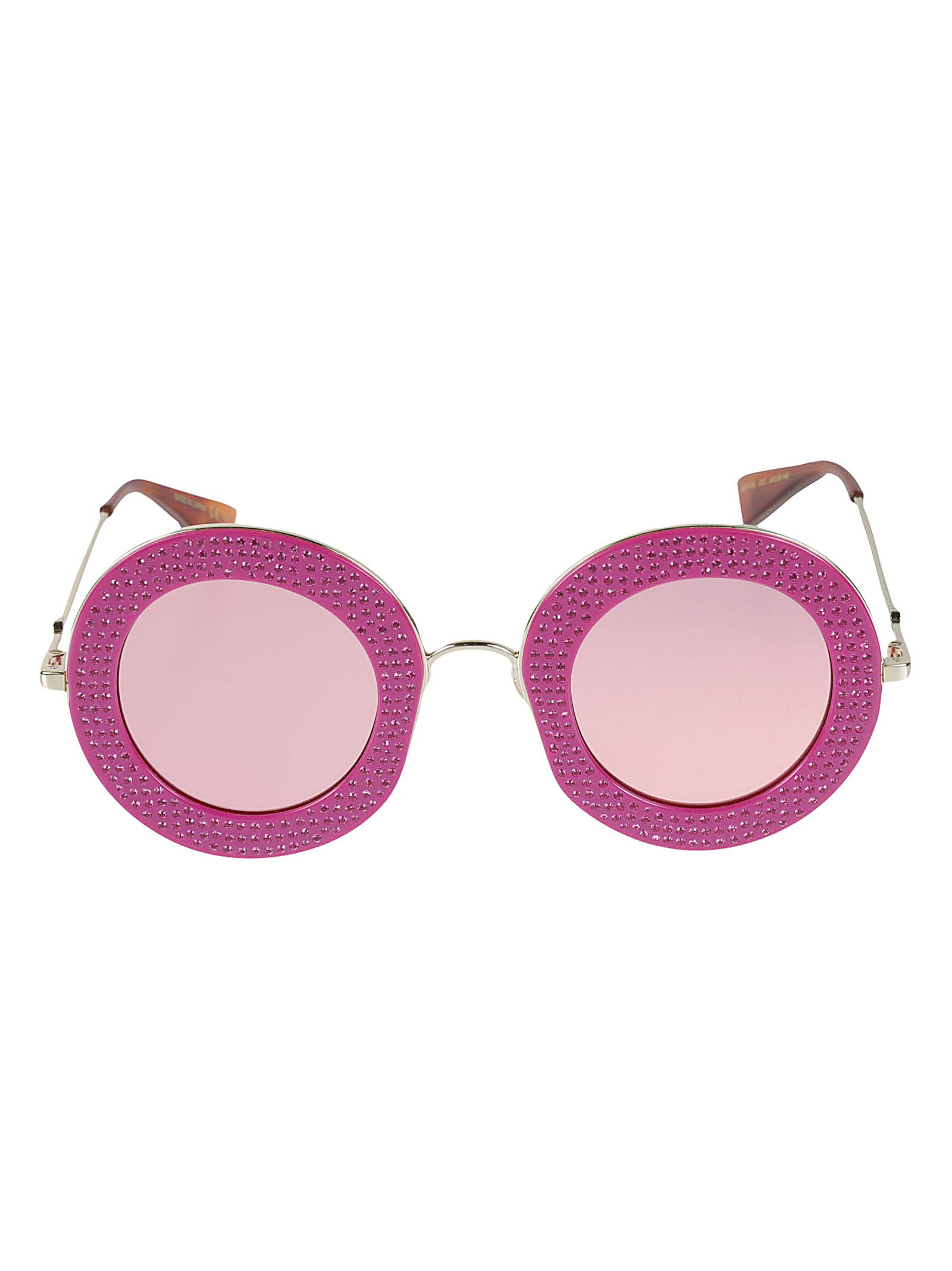 Gucci Embellished Round Sunglasses