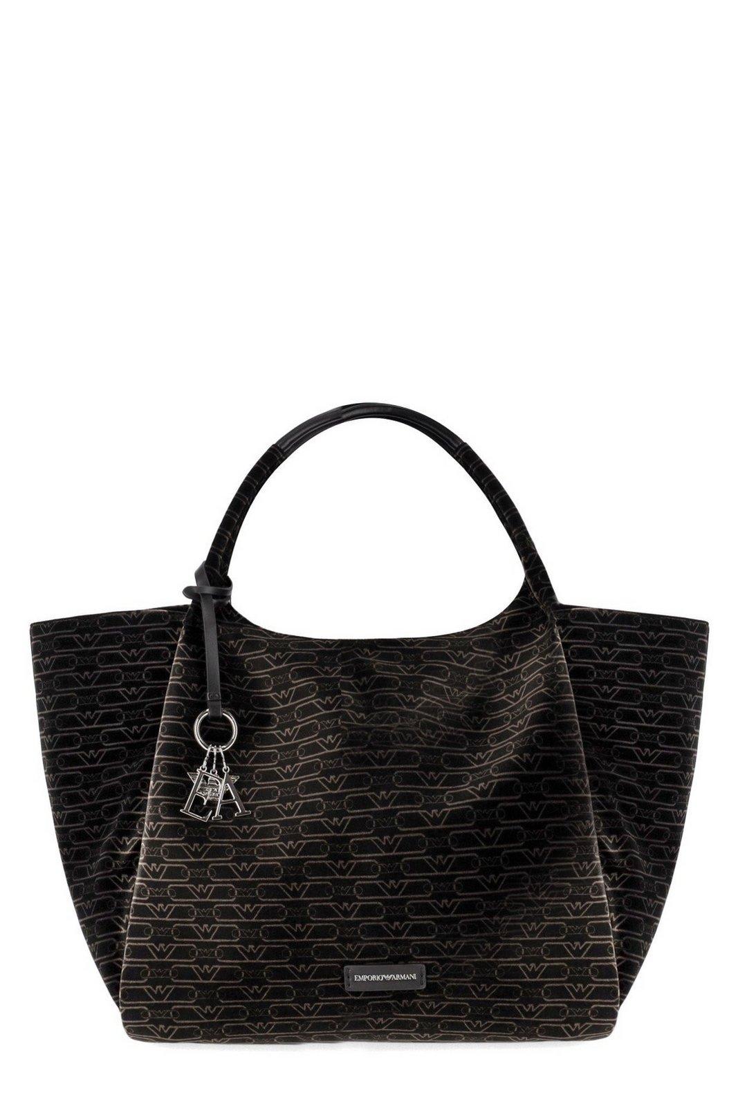 All-over Monogram Printed Tote Bag