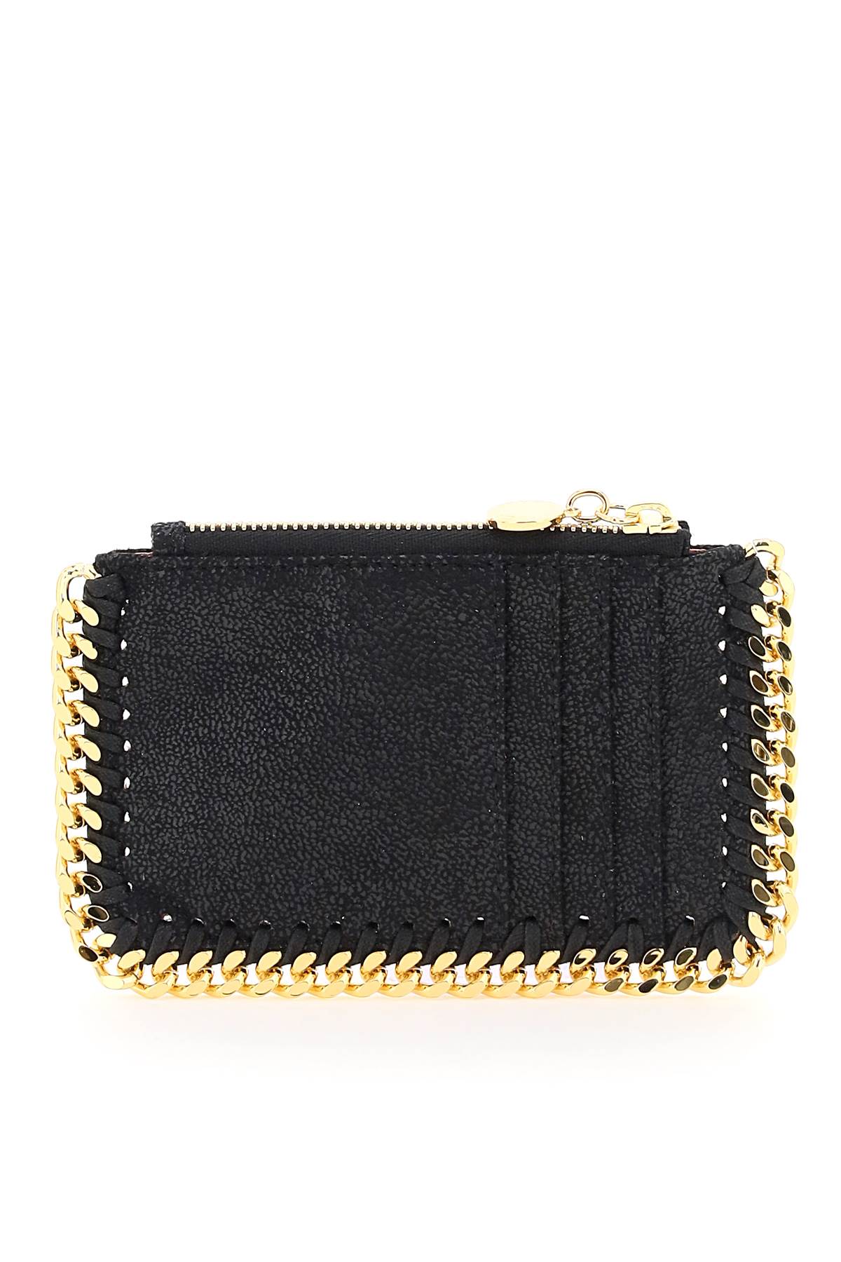 Shop Stella Mccartney Falabella Cardholder Pouch In Nero