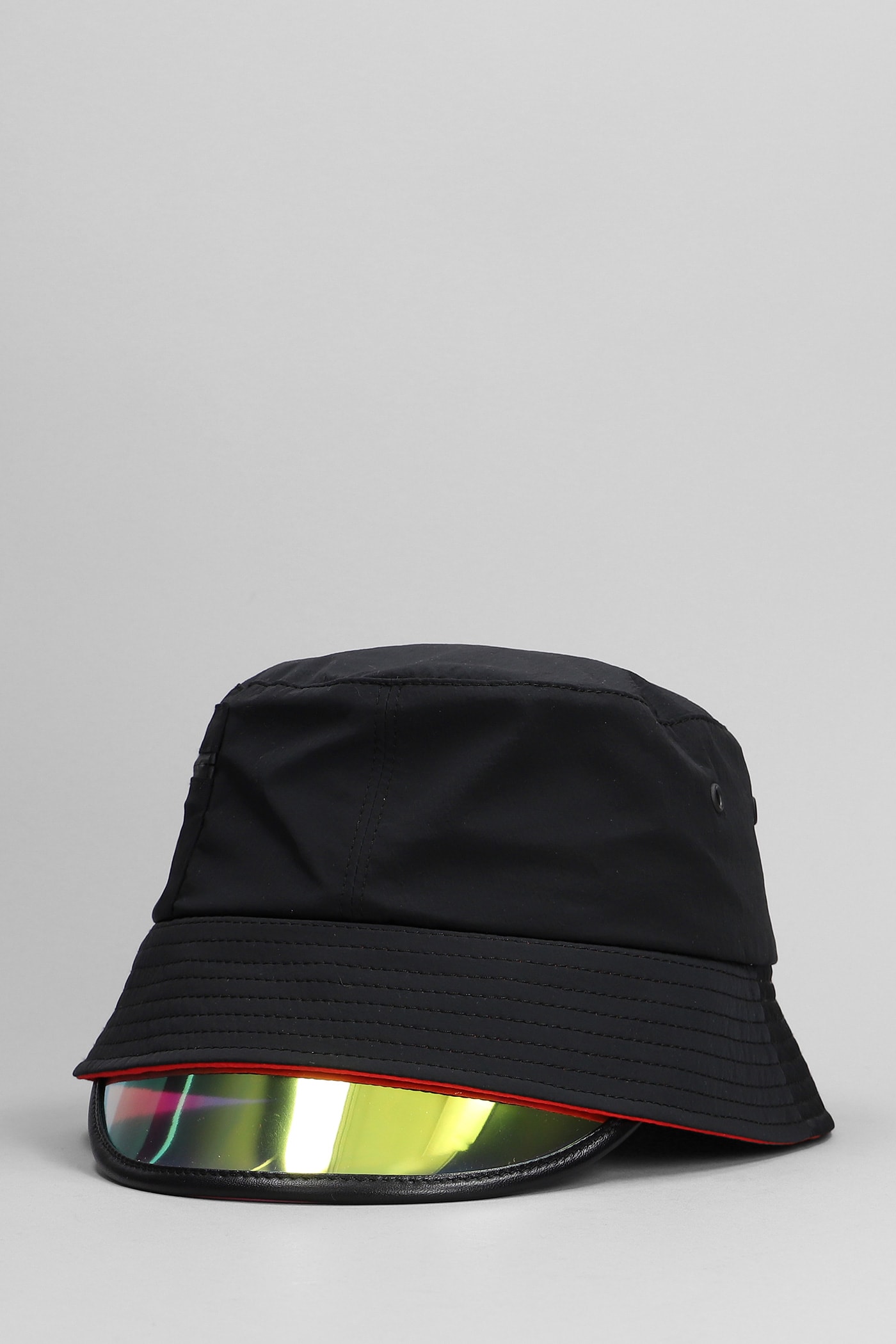 Shop Christian Louboutin Bobiviz Hats In Black Nylon