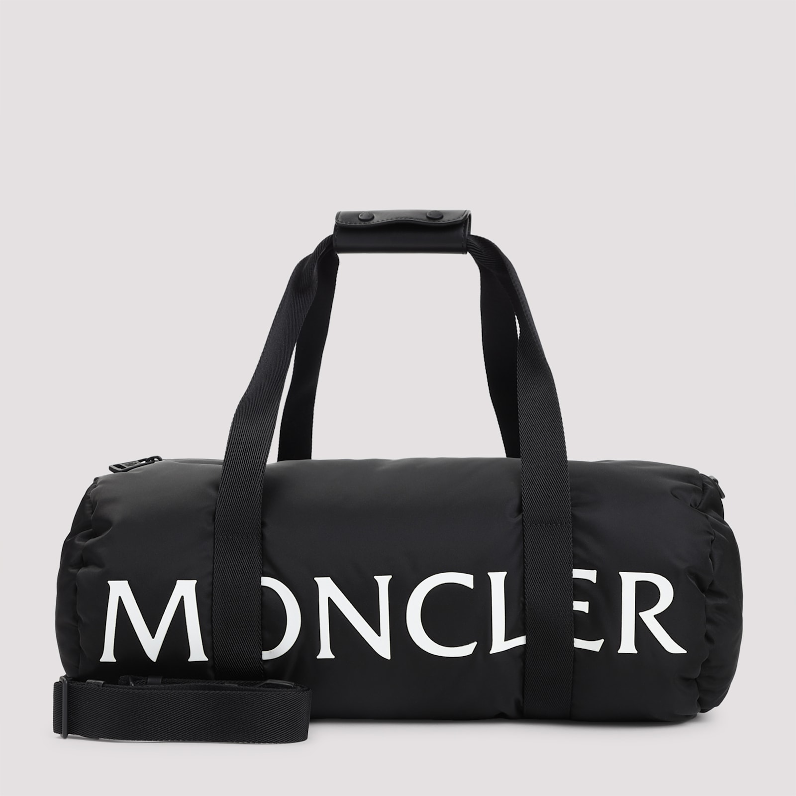 Moncler Duddle Gym Weekeng Black Polyamide Tote Bag In Black