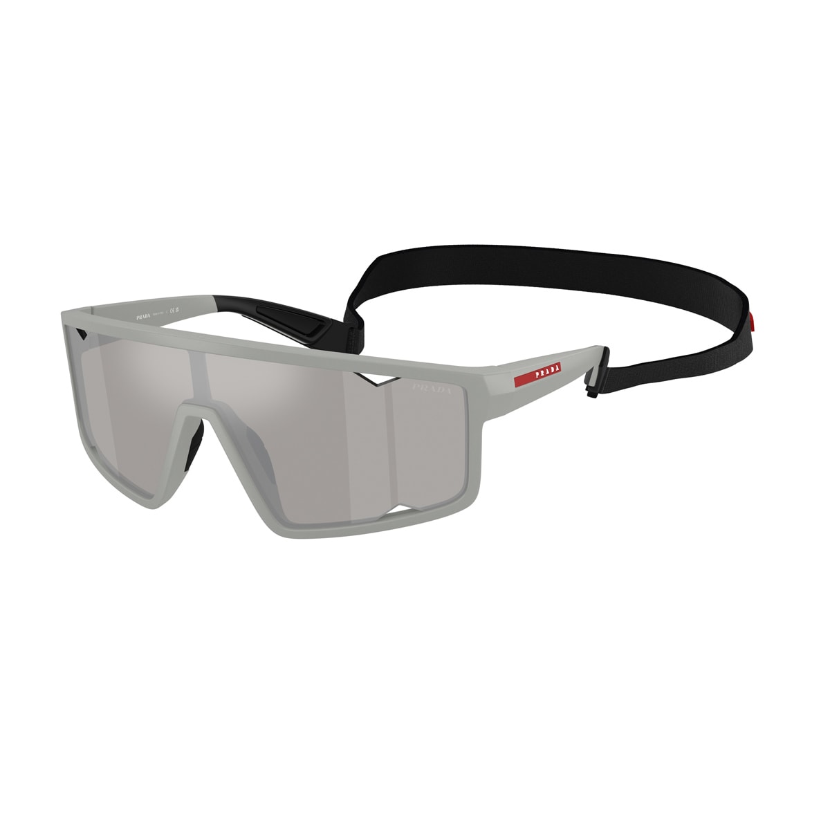 Prada Ps A03s 141mm Mirrored Rectangular Sunglasses