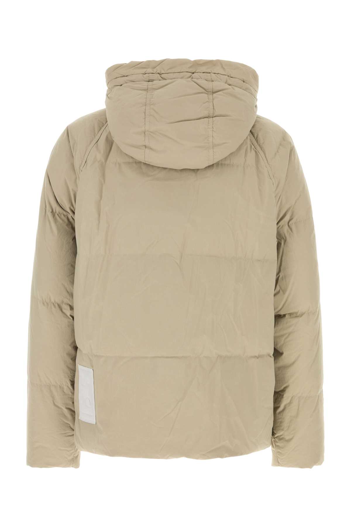 Shop Ten C Sand Nylon Artico Down Jacket In 903