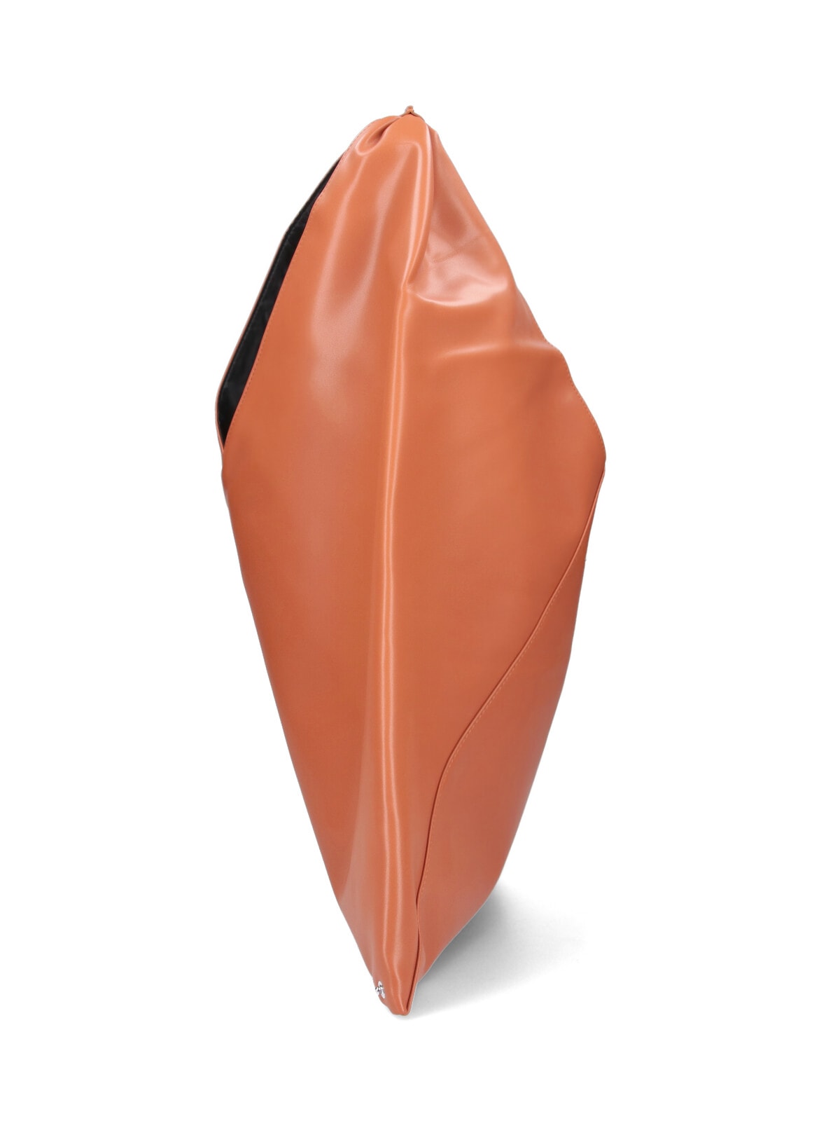 Mm6 Maison Margiela Medium Triangular Tote Bag In Eco-leather In Brown