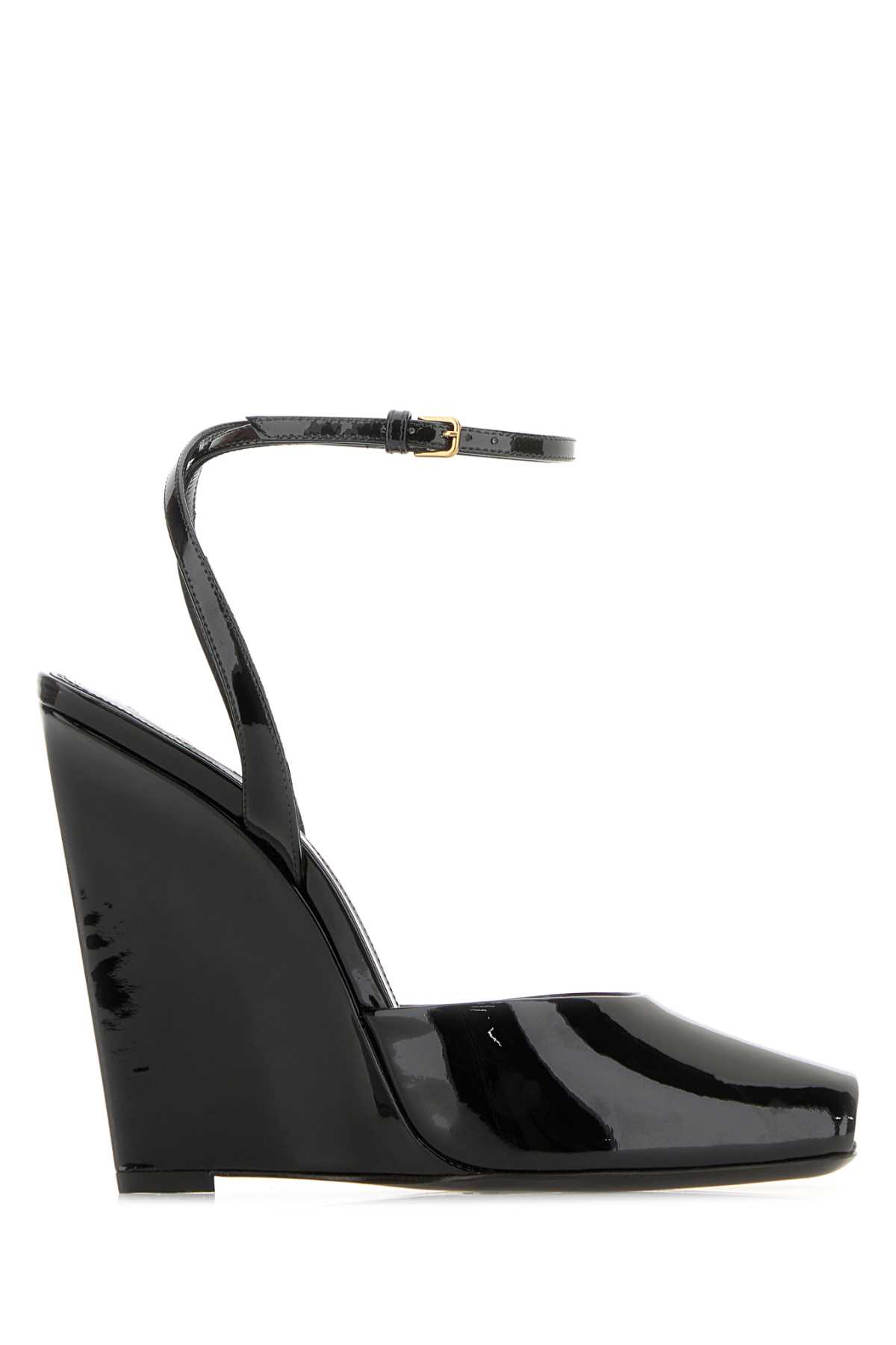 Saint Laurent Black Leather Le Scandal Sandals