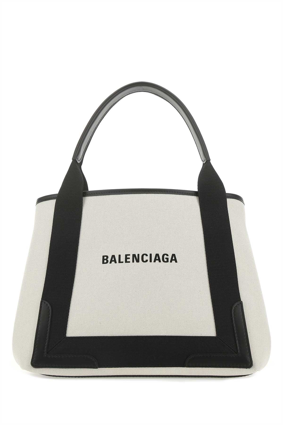 Shop Balenciaga Two-tone Canvas Handbag In 9260