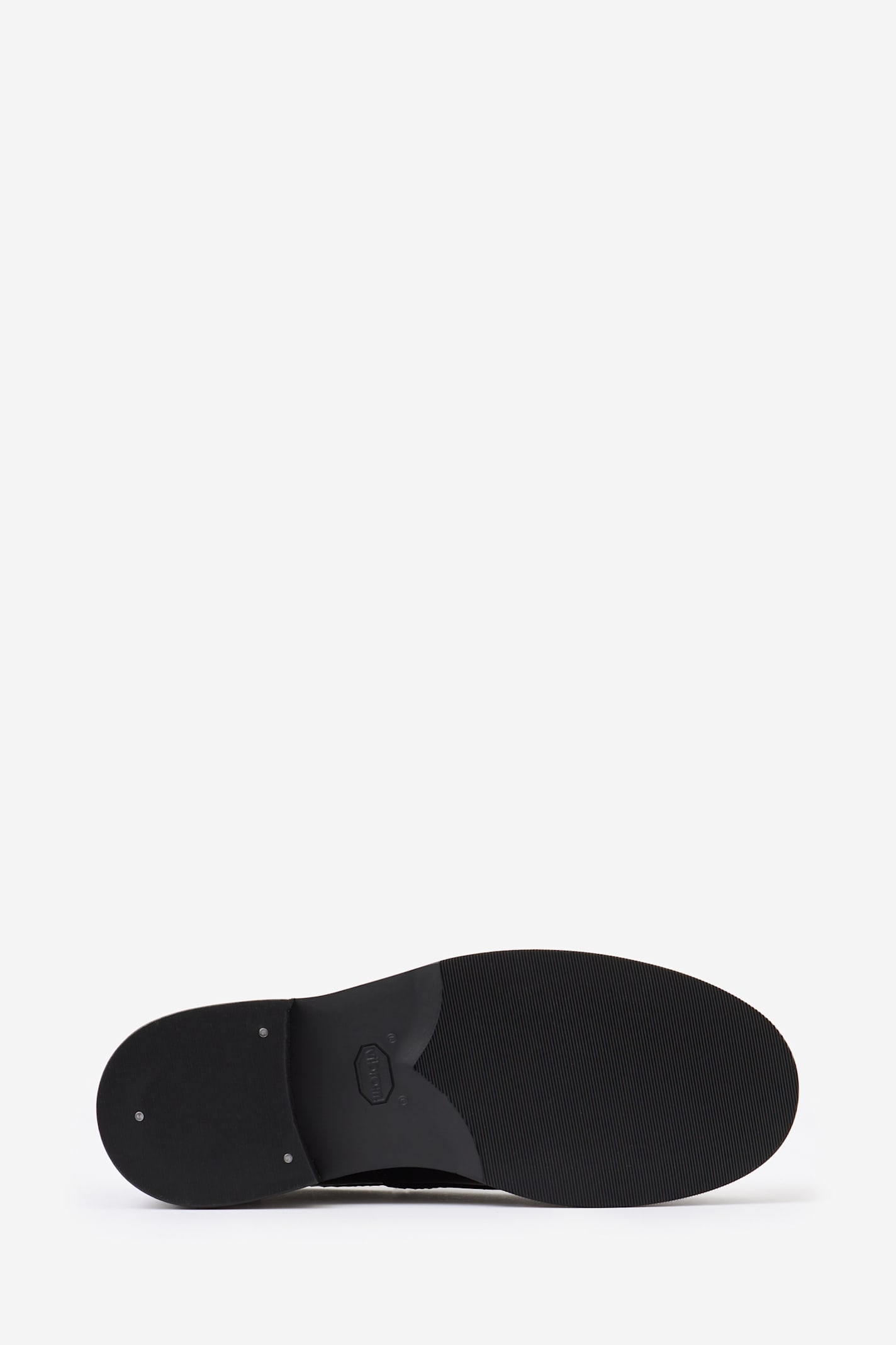 Our Legacy Polished Black Leather Loafers With Decorative Fringe Detail In Black