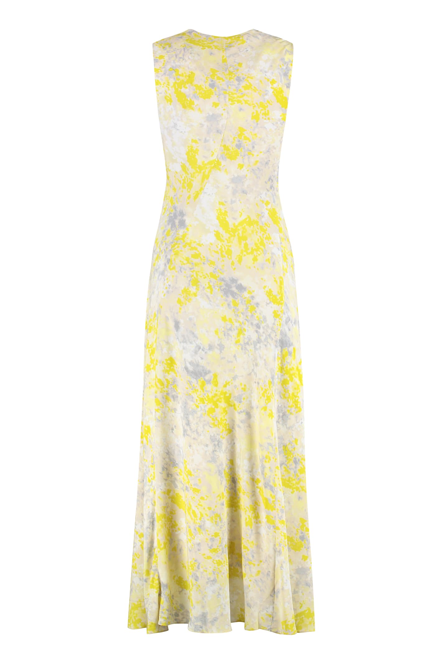 Calvin Klein Robe Longue À Imprimé In Multi