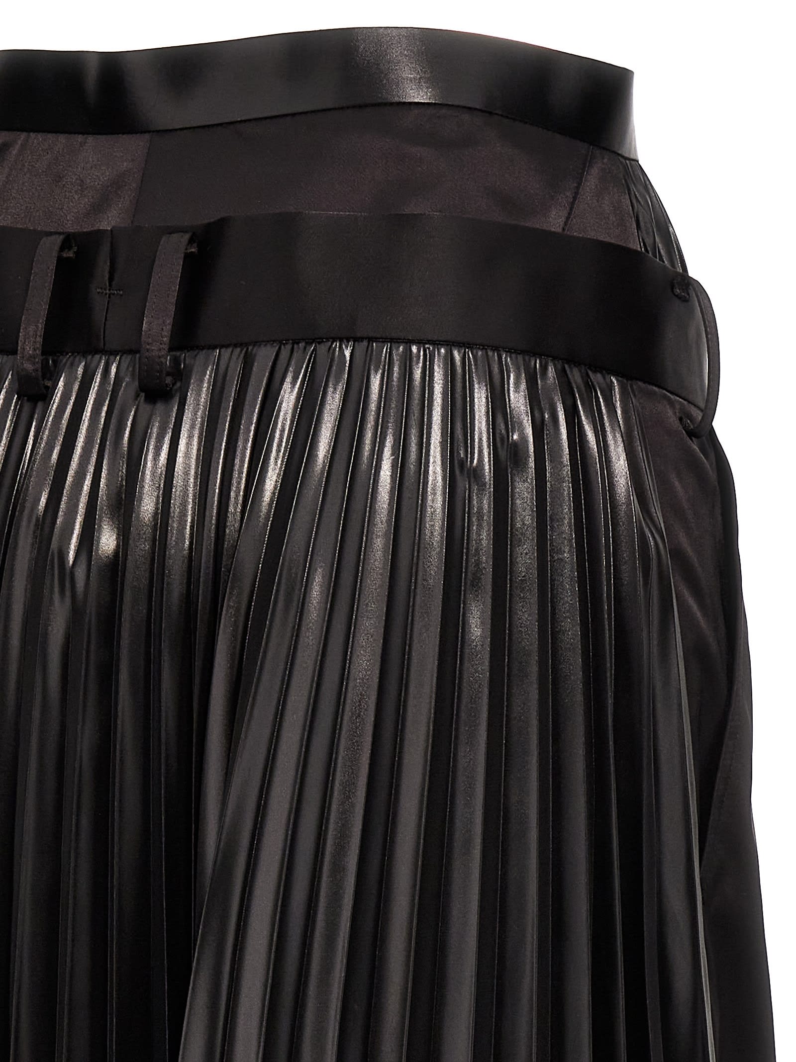 Shop Junya Watanabe Skirt Insert Pants In Black