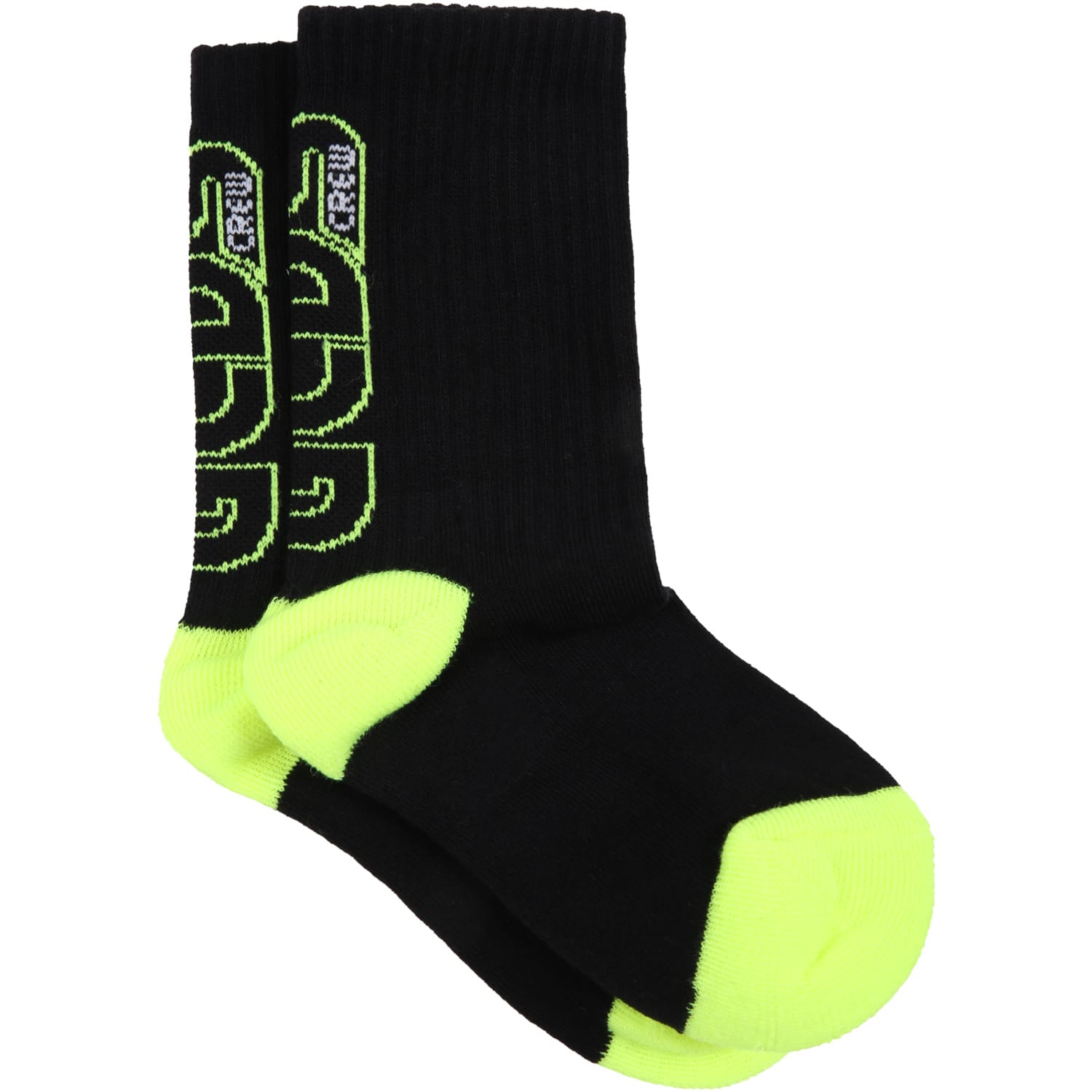 GCDS Mini Black Socks For Kids