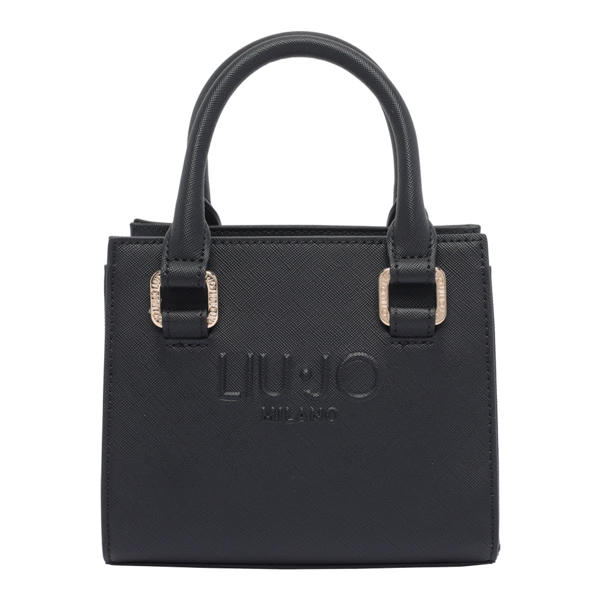 Liu •jo Logo Handbag In Black