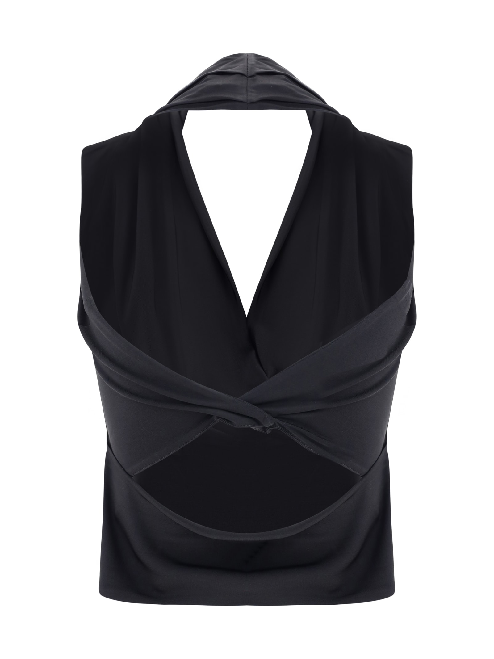 Shop Magda Butrym Top In Black