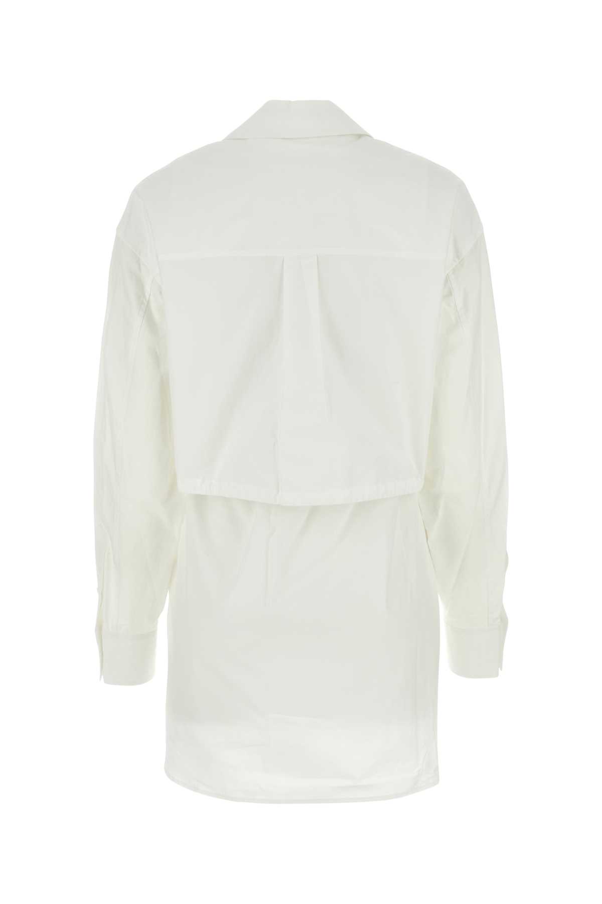 Alexander Wang T White Poplin Shirt Dress