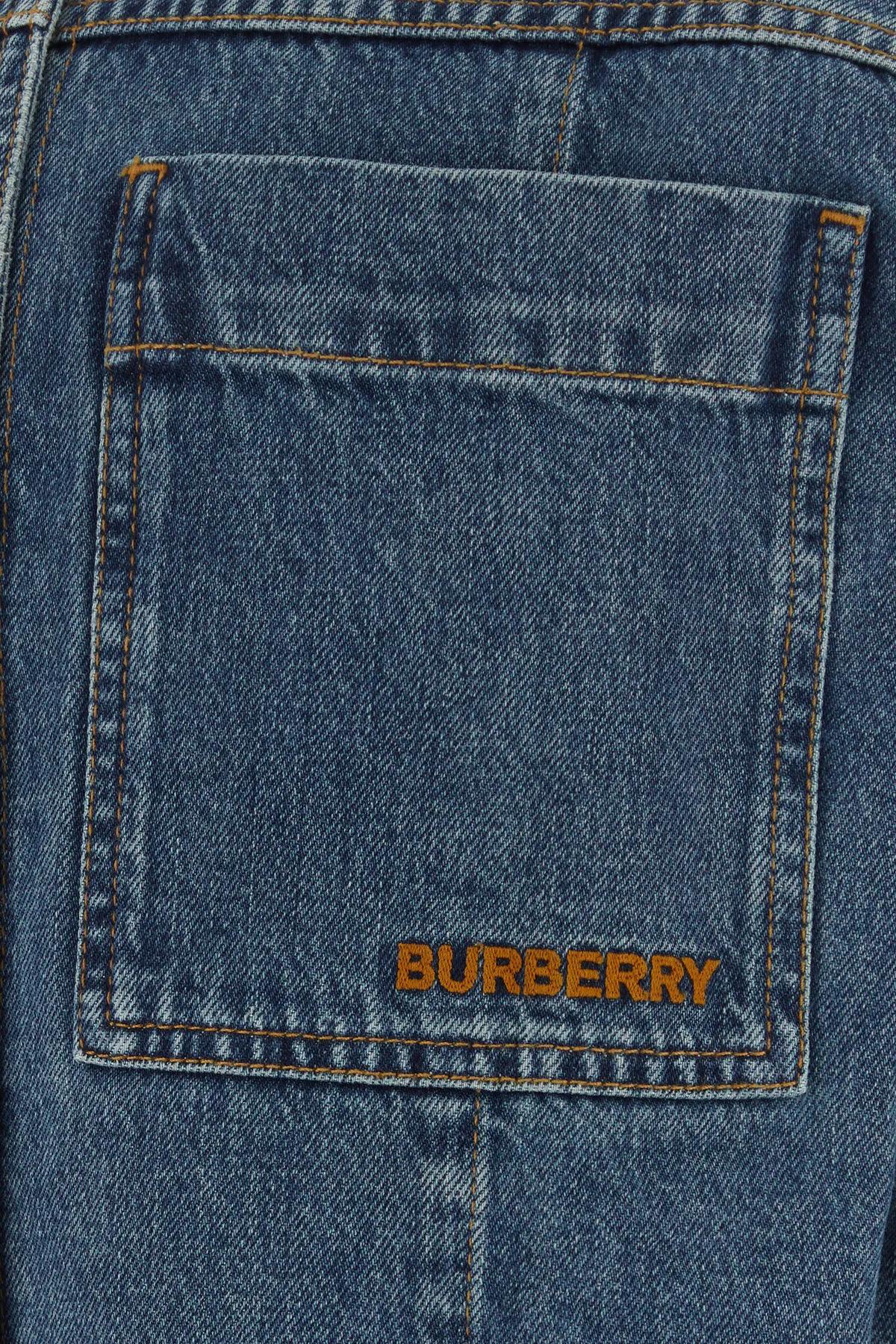 Shop Burberry Denim Shirt In Classic Blue