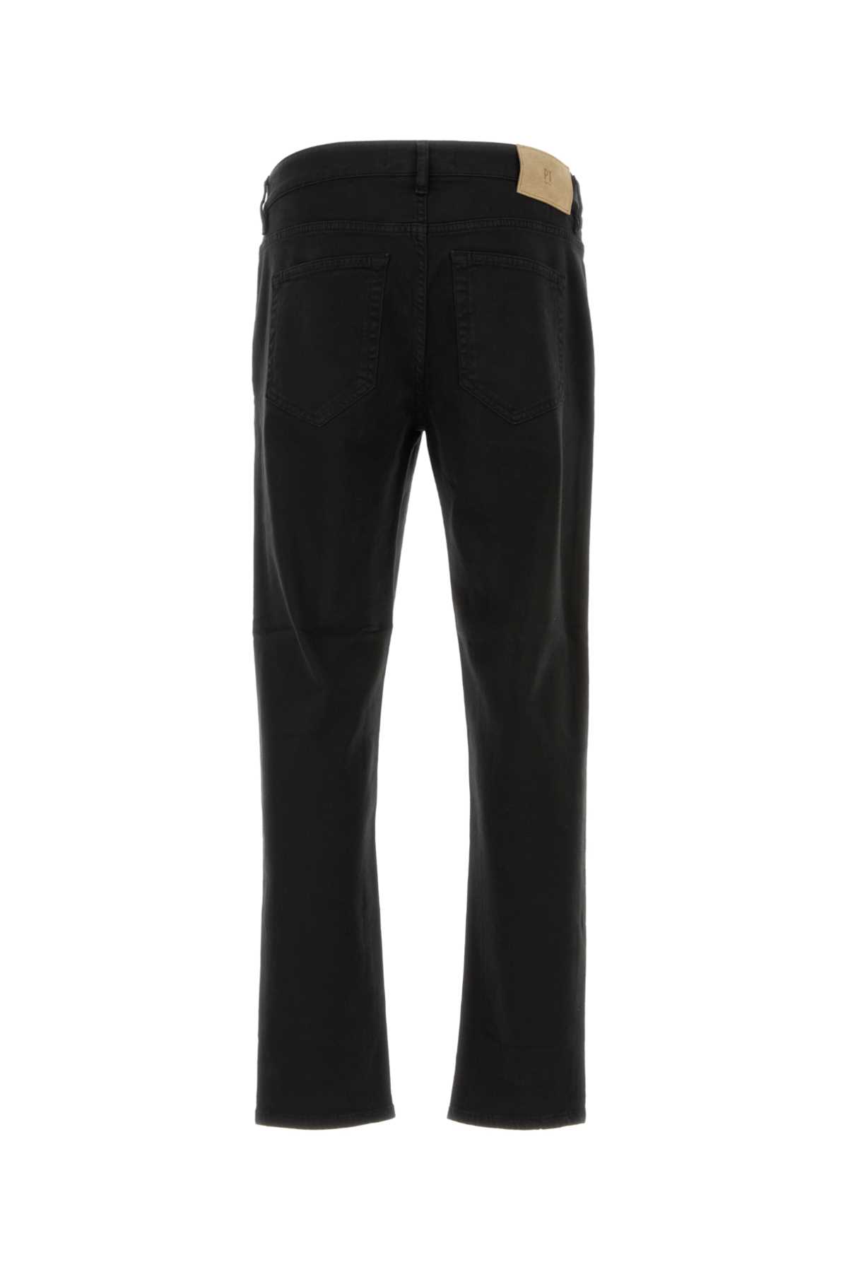 Shop Pt Torino Black Stretch Denim Jeans In H990