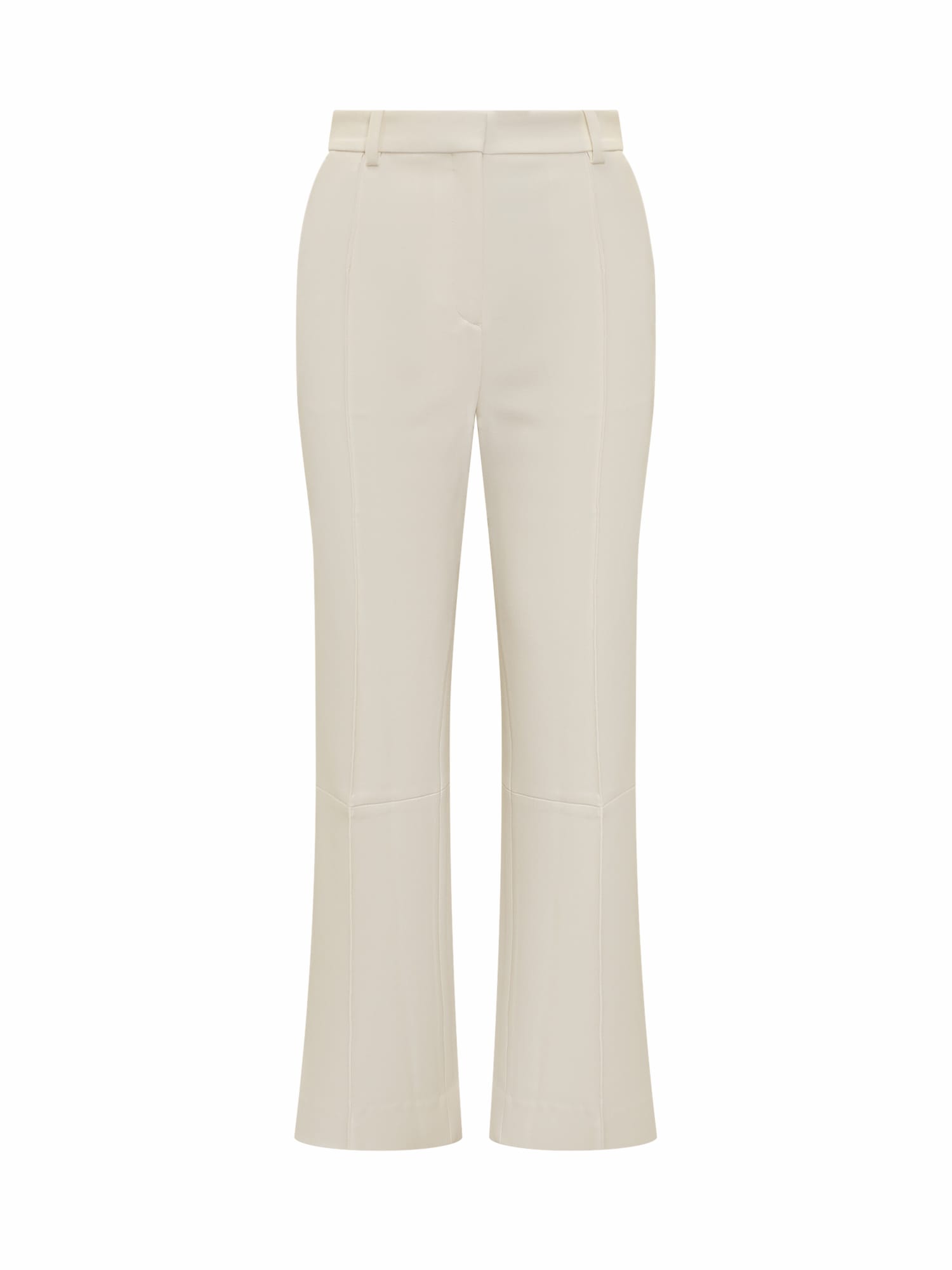 Victoria Beckham Cropped Kick Trouser In Ivory