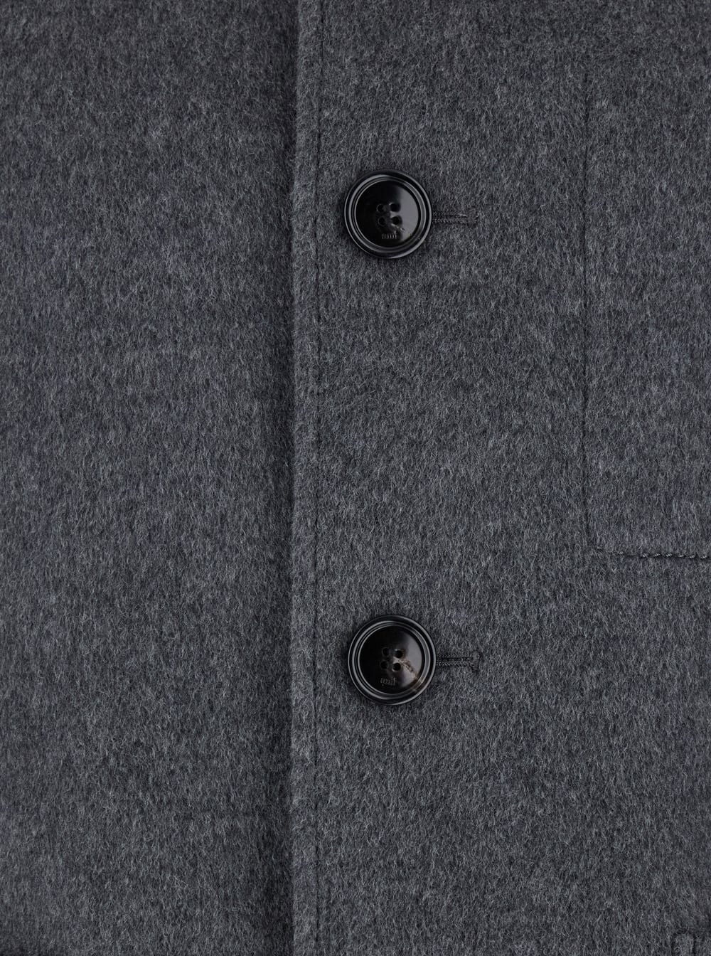 Ami Alexandre Mattiussi Grey Jacket With Classic Lapels And Button Closure In Wool Man In Gray