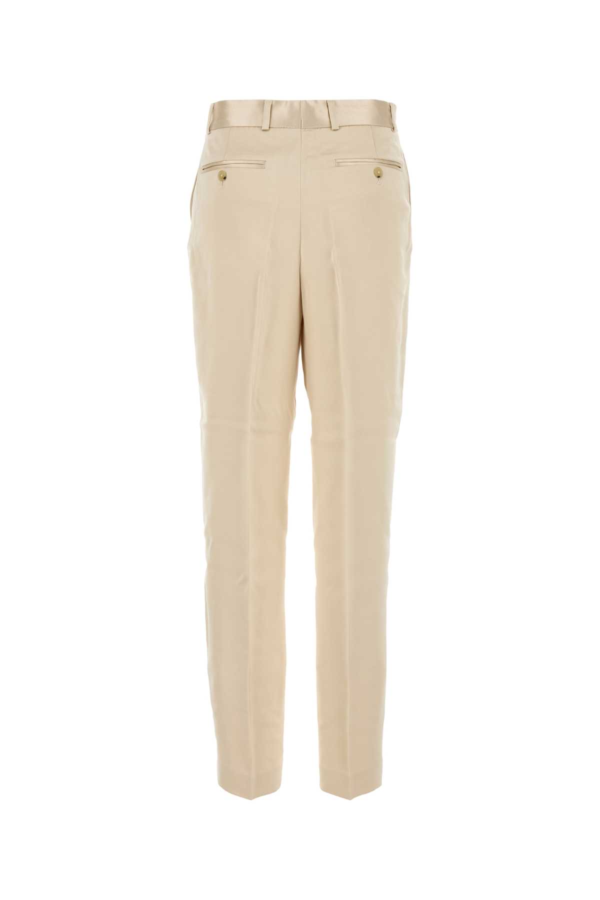 Totême Toteme Sand Satin Pant In Ecru