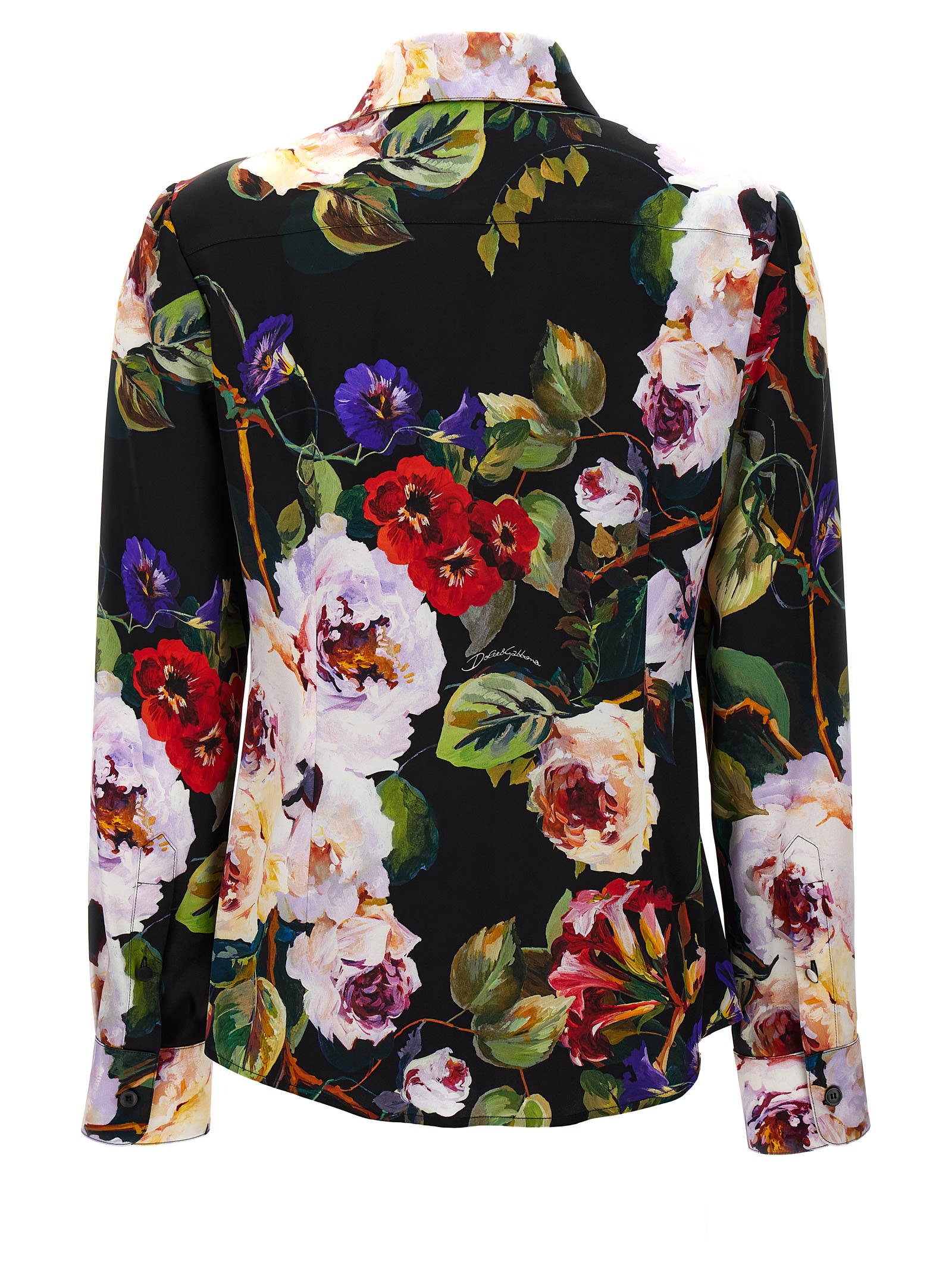 Shop Dolce & Gabbana Roseto Shirt In Multicolor