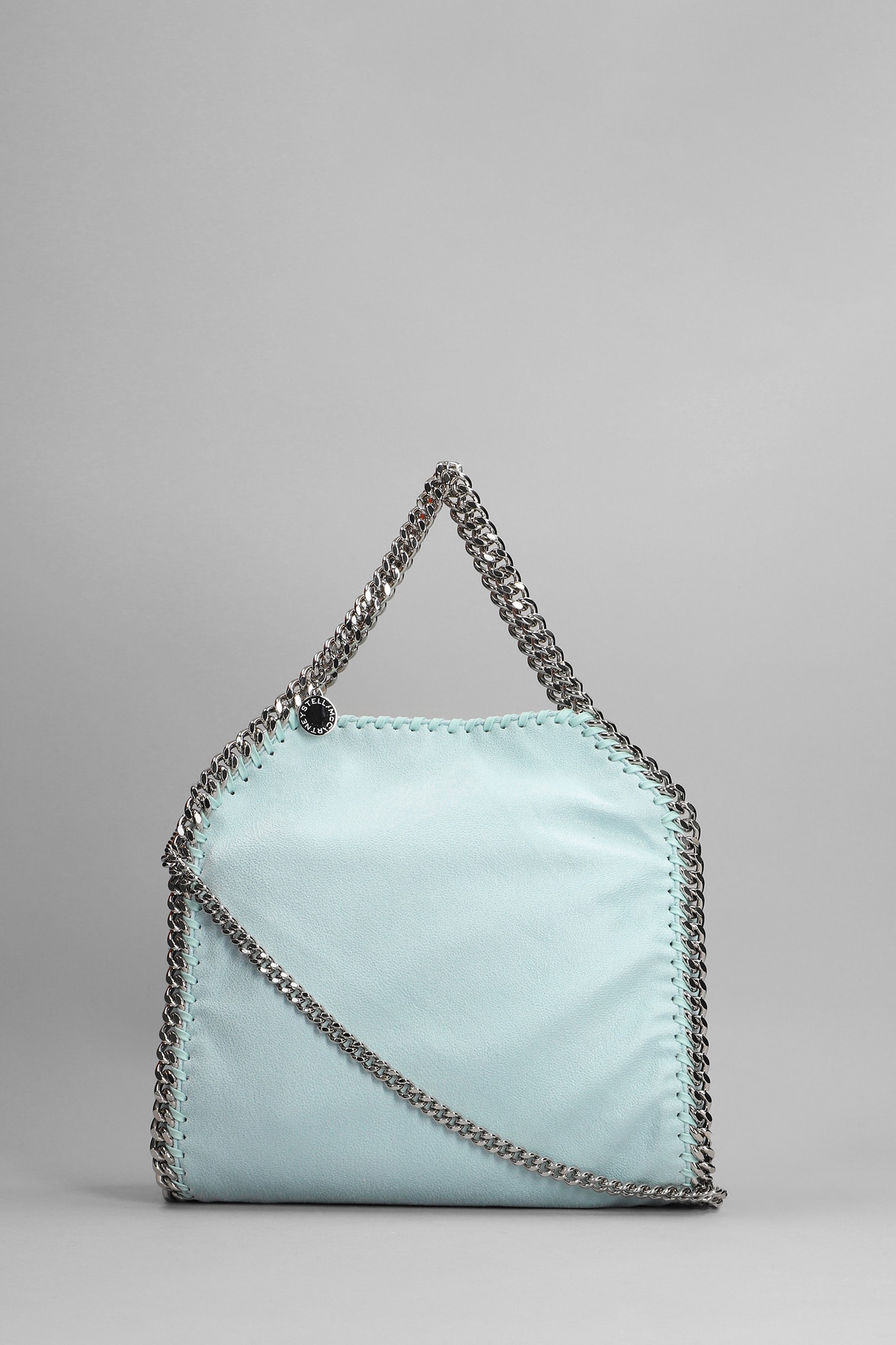 Stella Mccartney Shoulder Bag In Cyan Polyester