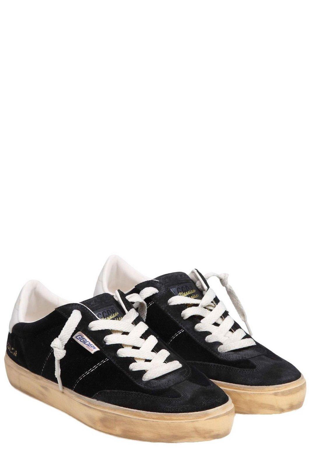 Shop Golden Goose Soul Star Low-top Velvet Sneakers In Black