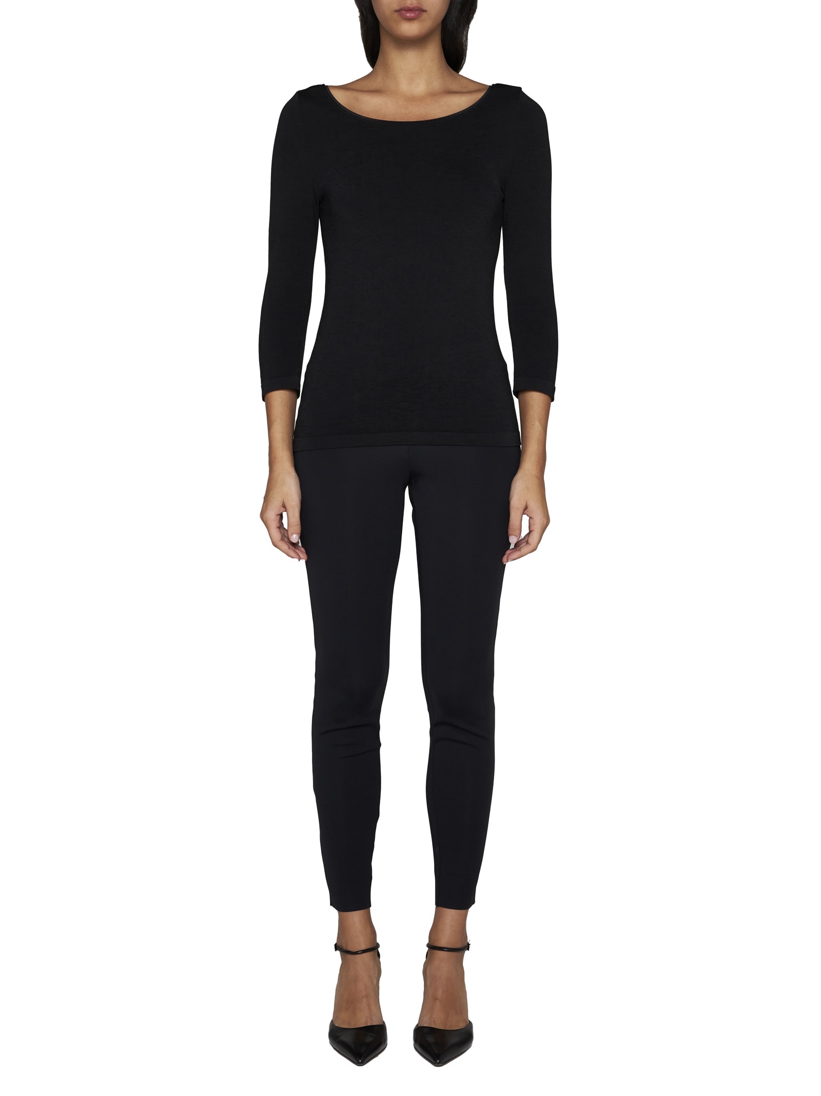 Shop Wolford Sweater In Black