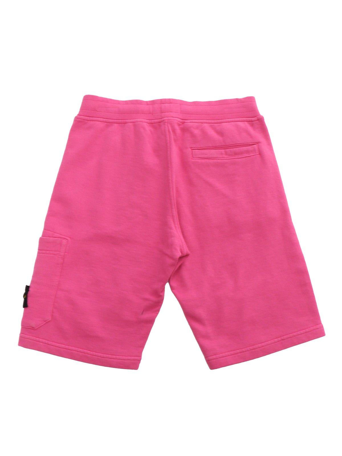 Stone Island Shorts Junior Kids Color Fuchsia In Fucsia
