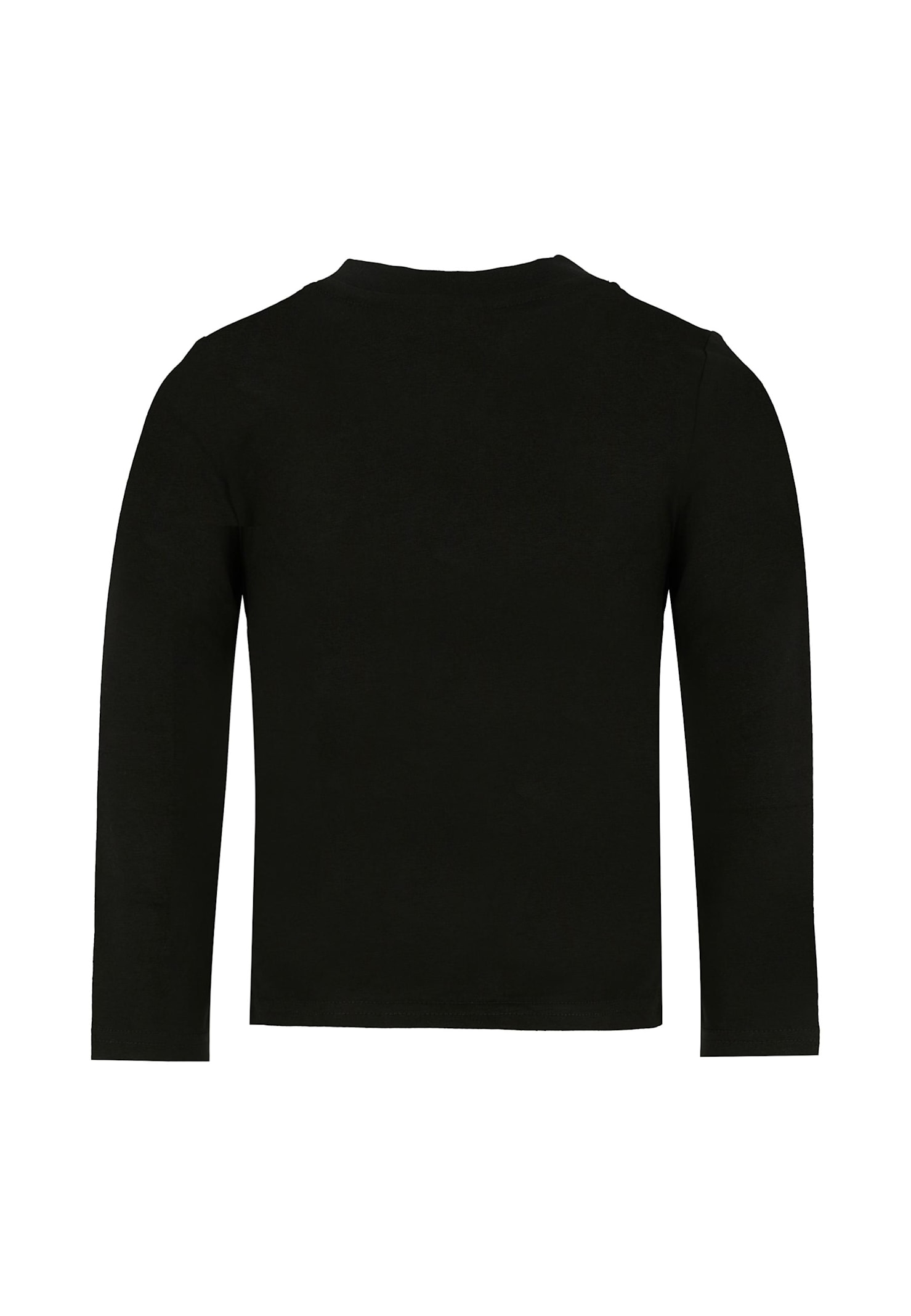 Dkny Black T-shirt For Girl With White Logo In Black