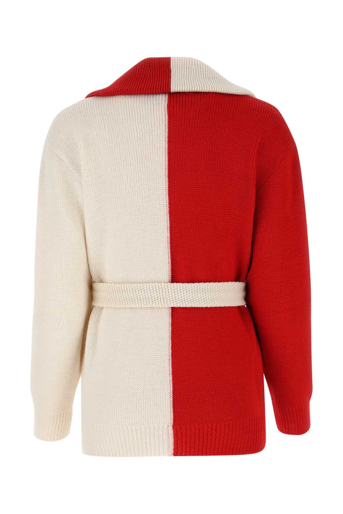 Shop Gucci Two-tone Wool Sweater In Multicolor