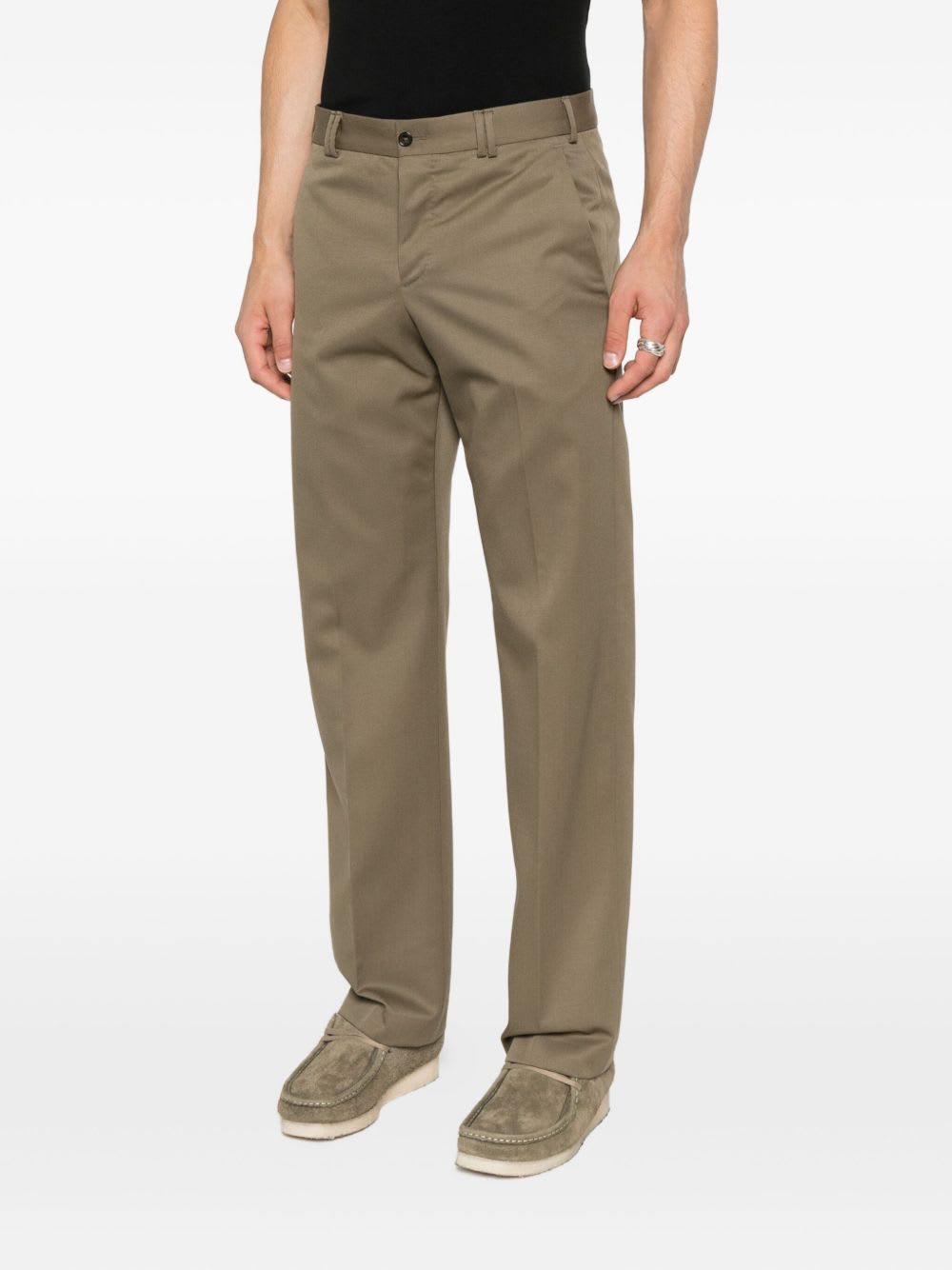 Pt Torino Michael Colonial Trousers In Brown
