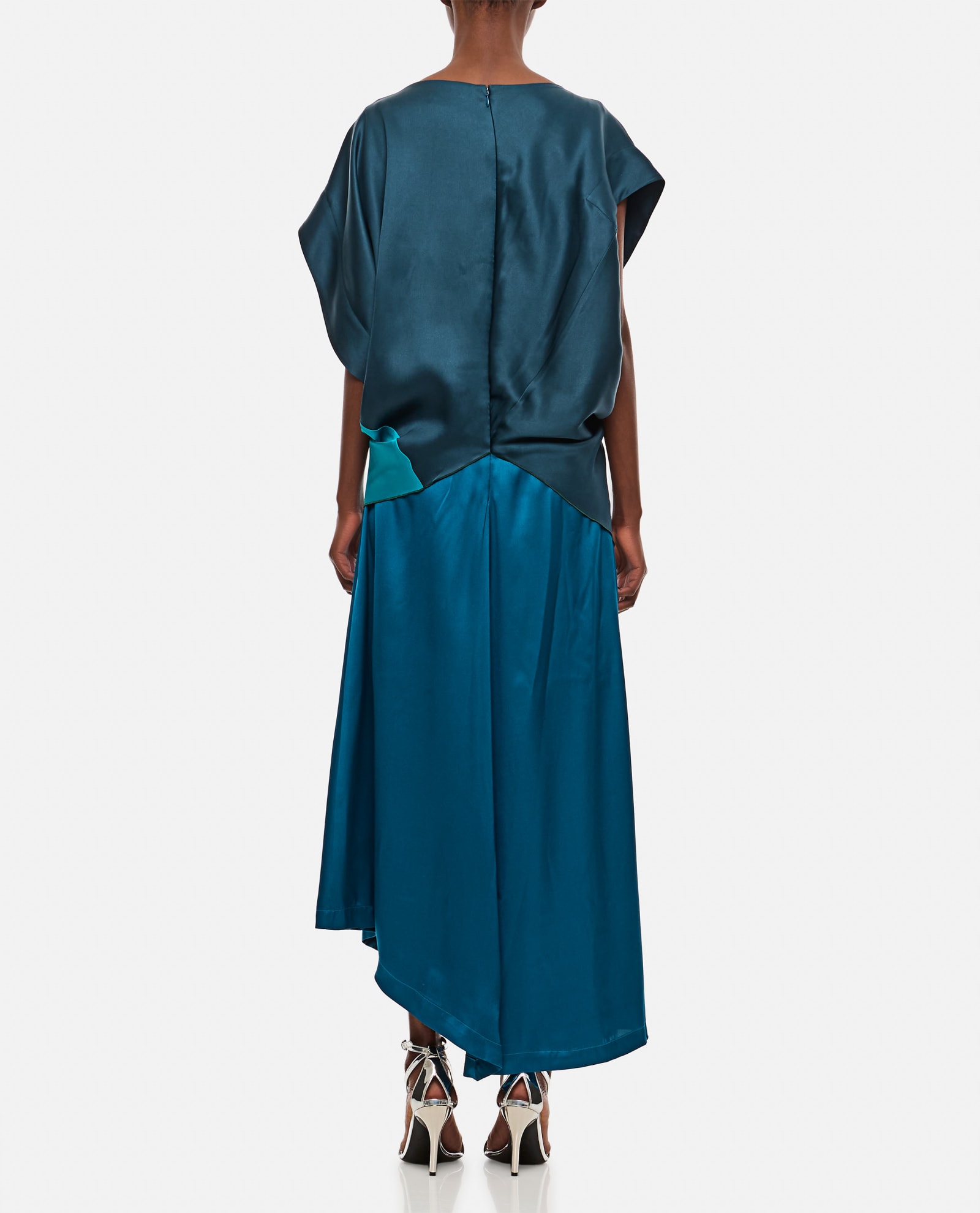 Shop Colville Seung Midi Dress In Blue