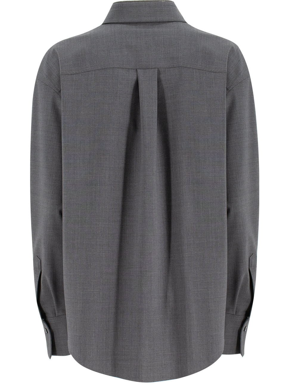 Shop Brunello Cucinelli Shirt In Grigio Lignite