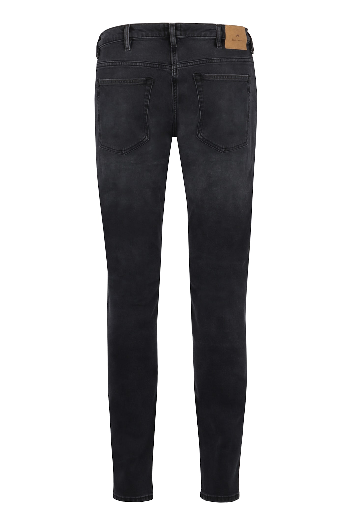 Paul Smith Slim Cut Denim Trousers In Black