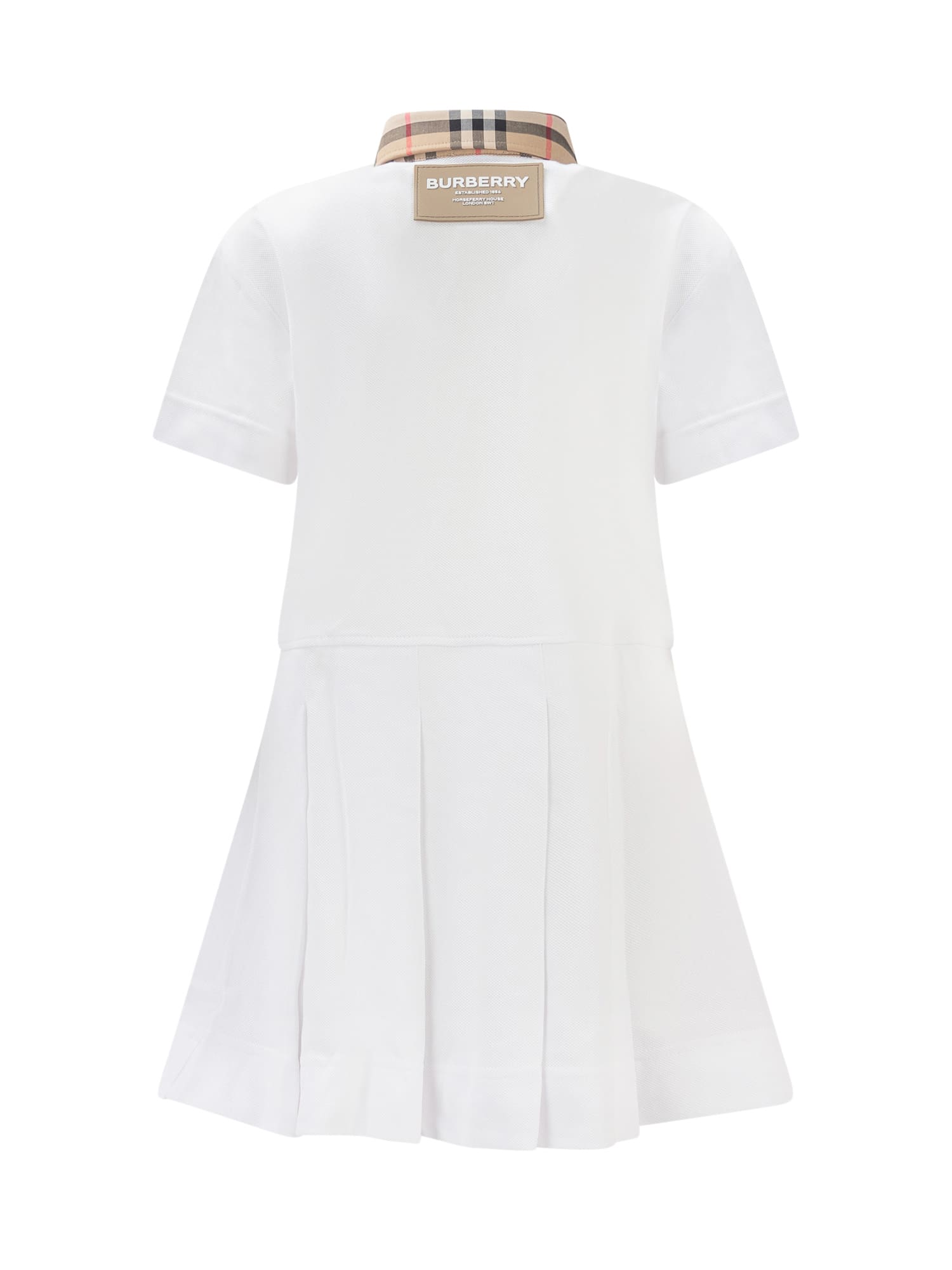 Shop Burberry Sigrid Dress In White