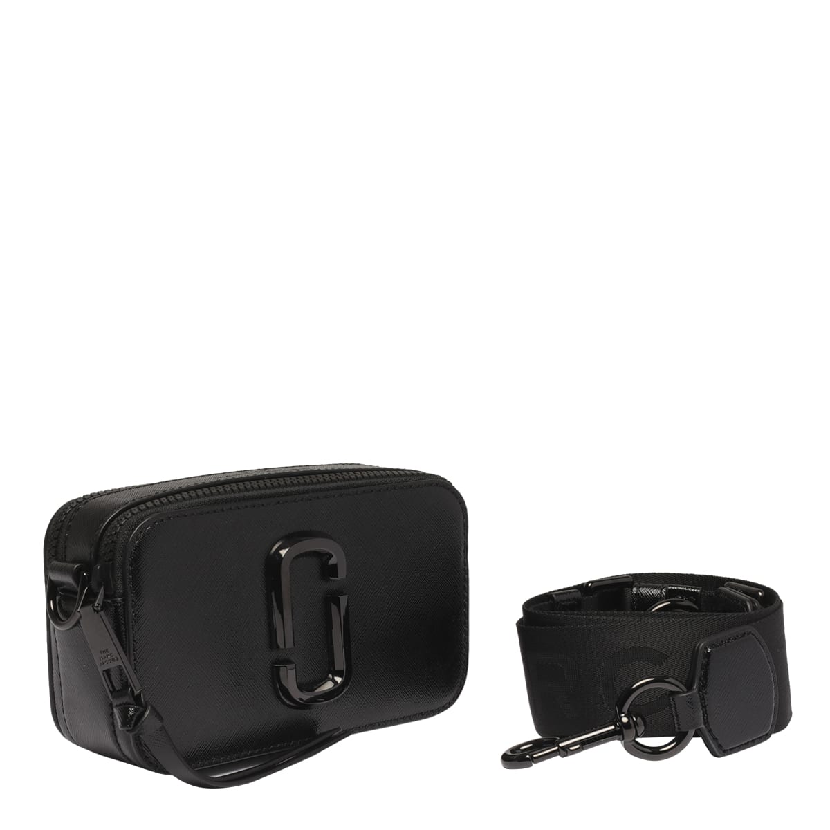 MARC JACOBS The Snapshot DTM crossgrain leather camera bag - Black -  M0014867001
