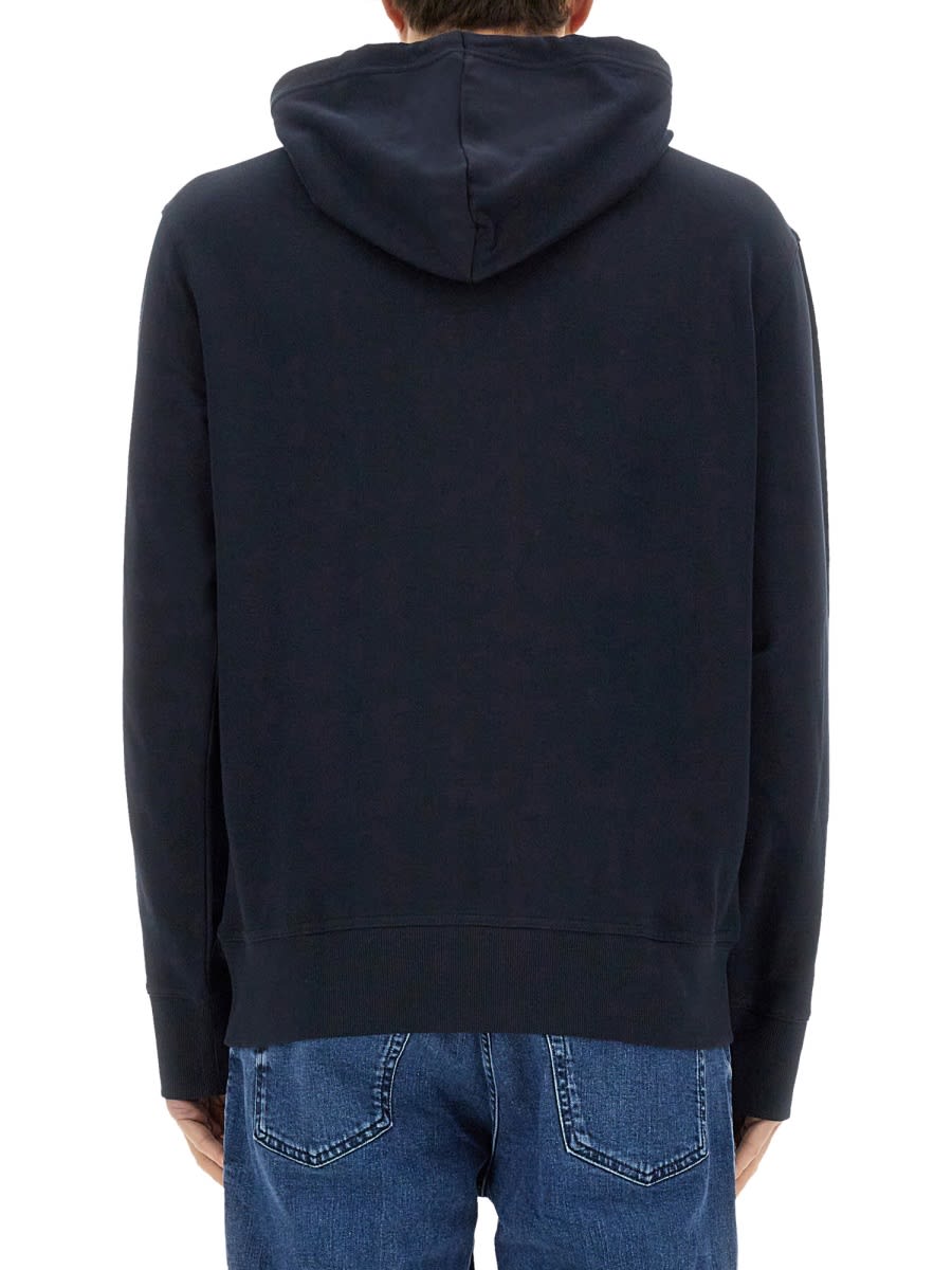 Shop Hugo Boss Sweatshirt With Logo In Blue