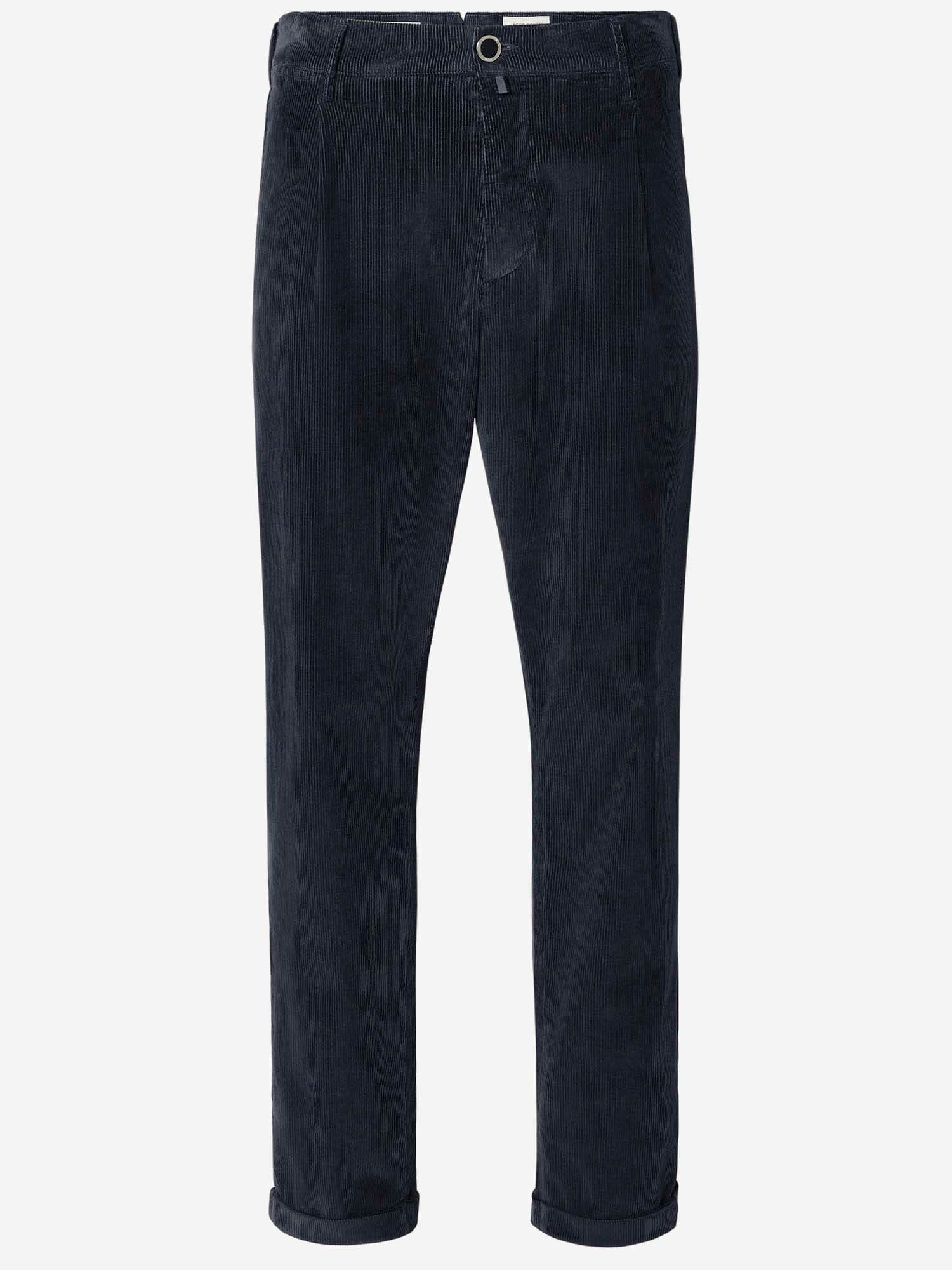 Jacob Cohen Stretch Cotton Blend Trousers In Black