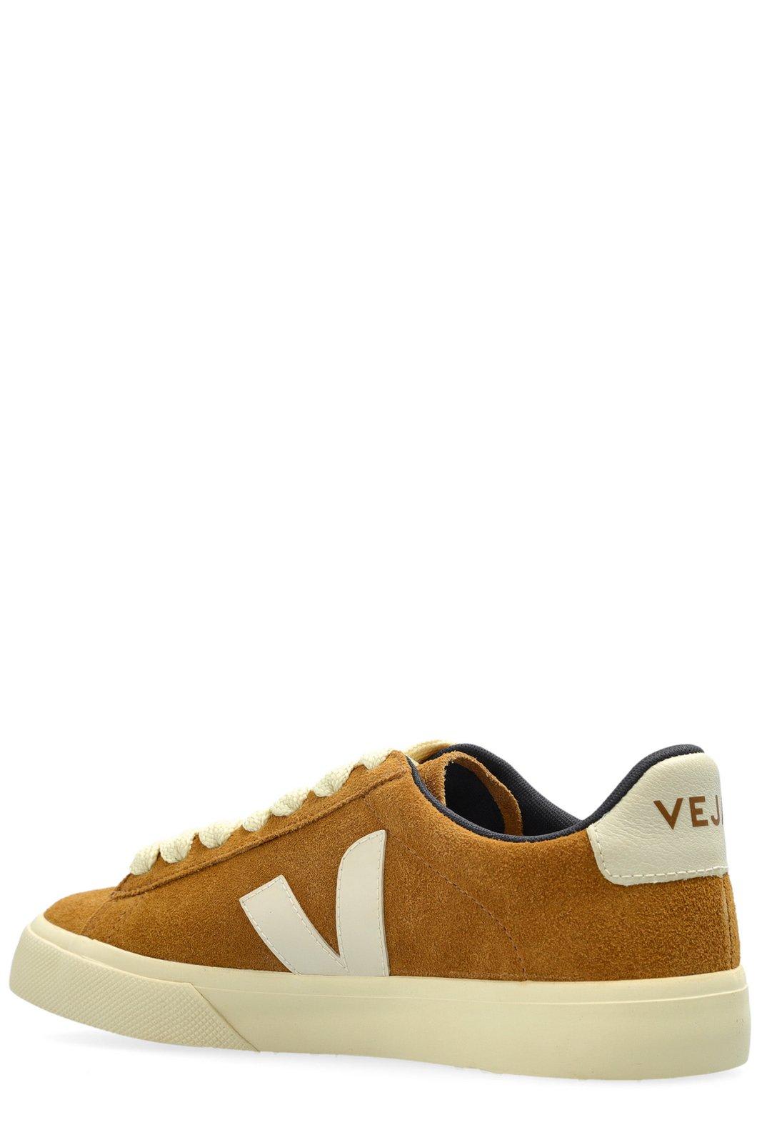 Veja Bold Suede Sneakers With Contrast Heel Tab In Yellow