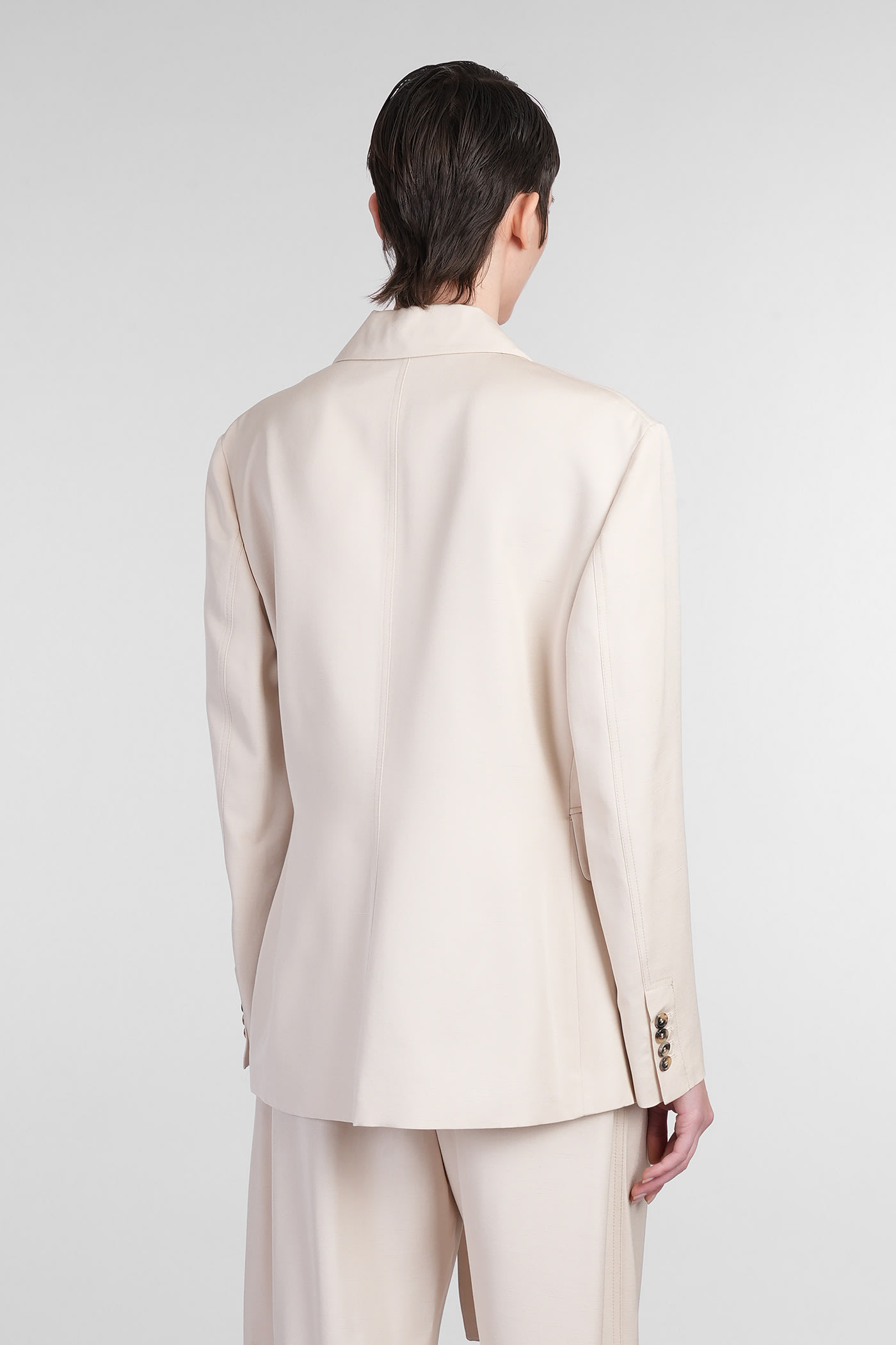 Jw Anderson Blazer In Beige Viscose In Beige