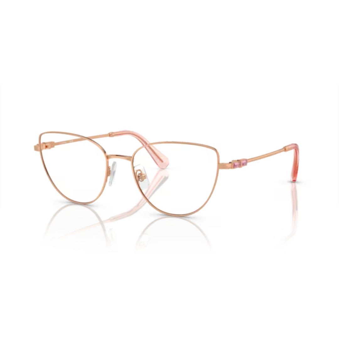 Swarovski 53mm Cat Eye Optical Glasses In Gold