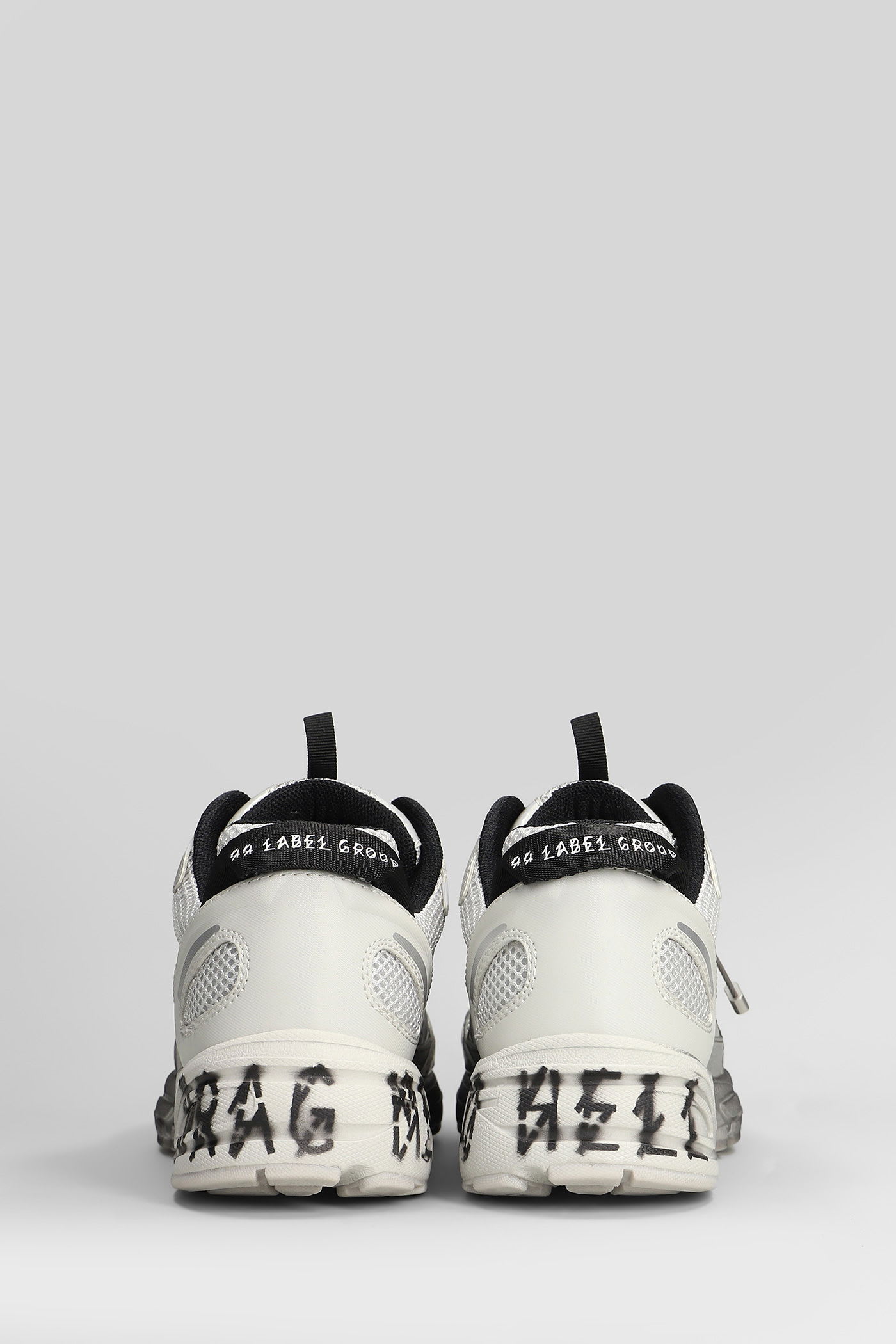 44 Label Group Dragger Sneakers In Grey Polyester In Multi