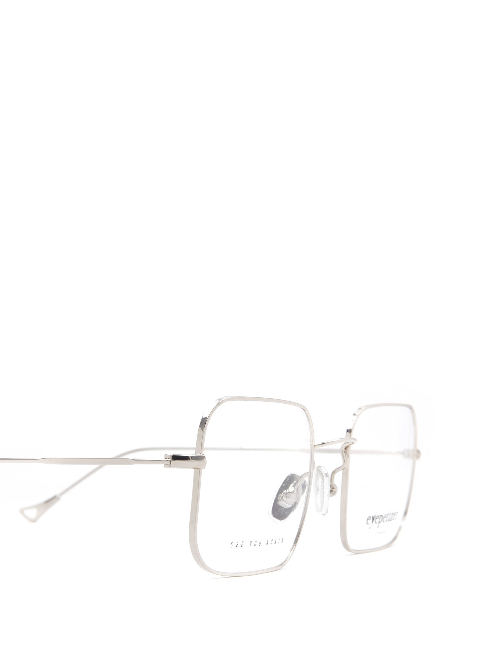 Shop Eyepetizer Brando Matte Silver Glasses
