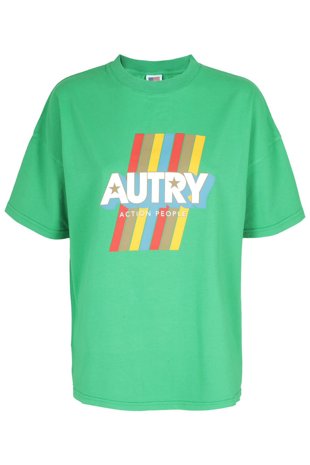 Shop Autry T-shirt Aerobic In Tinto Green