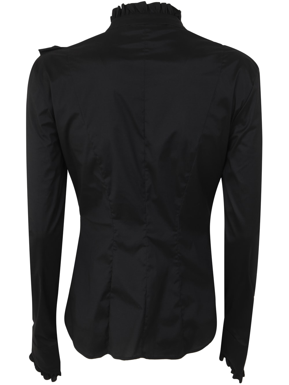 Shop Philosophy Di Lorenzo Serafini Louches Shirt With Rouches In Black