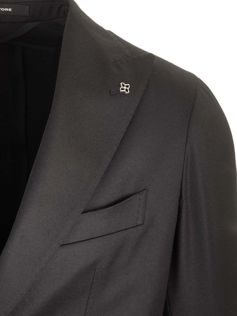 Shop Tagliatore Montecarlo Suit In Black